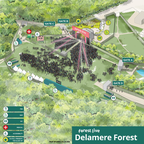 Delamere Forest Venue Map