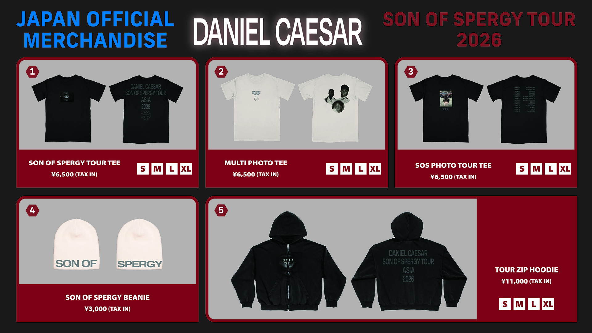Daniel Caesar: Son of Spergy Tour Tickets, Tour and Concert Dates