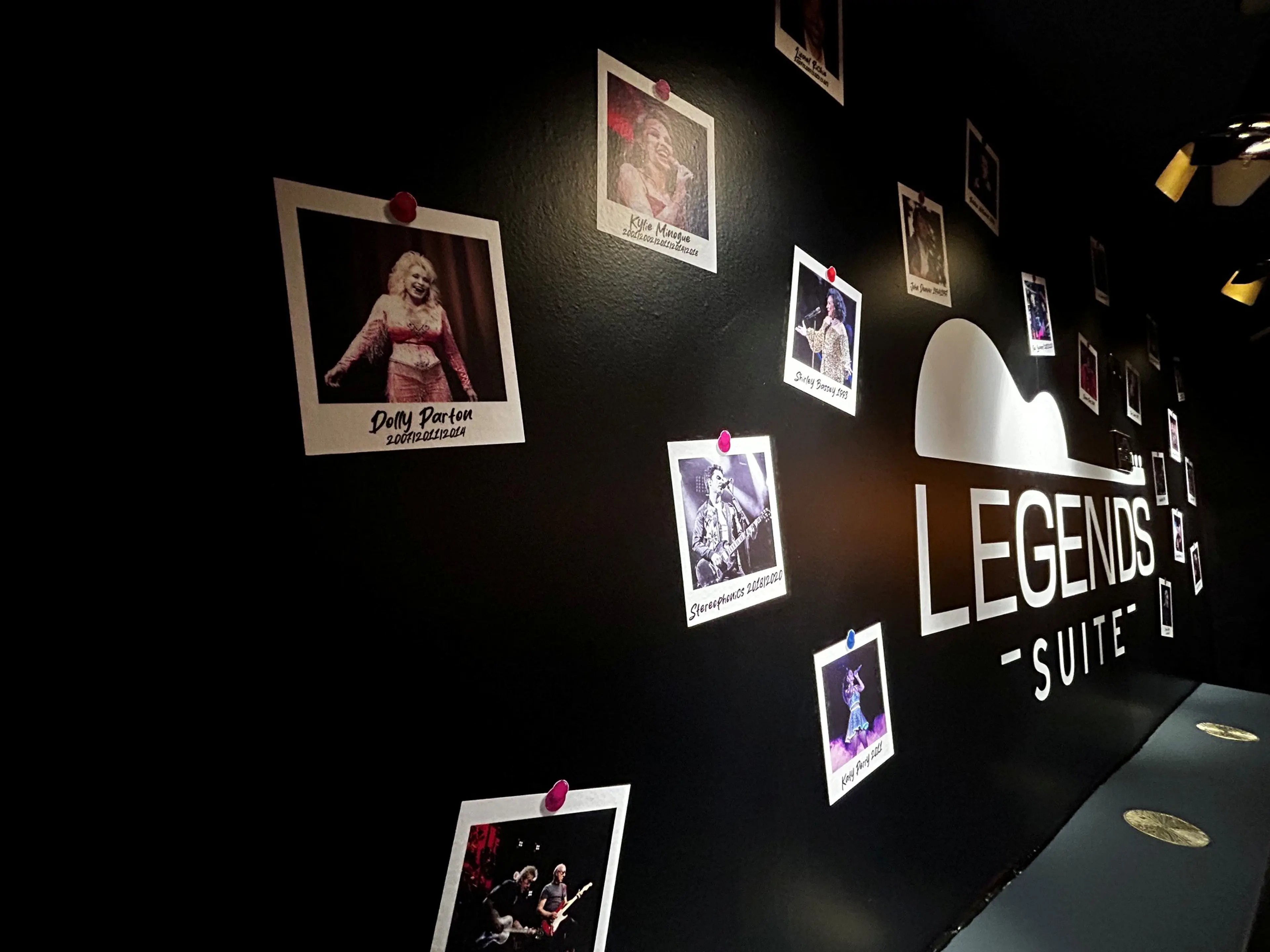 Pictures of legendary acts.