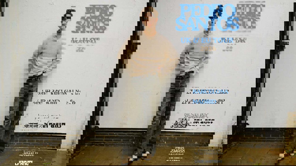 Cartel Pedro Santos solicitar acreditaciones para sus conciertos en Madrid y Barcelona en febrero de 2026
