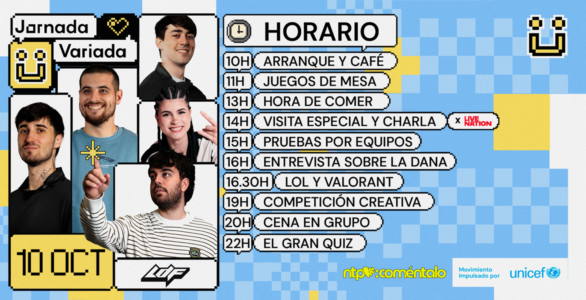 Maratón solidario por el Día de la Salud Mental con Ander, Skain, Abby, Sergio Ferra y Champi