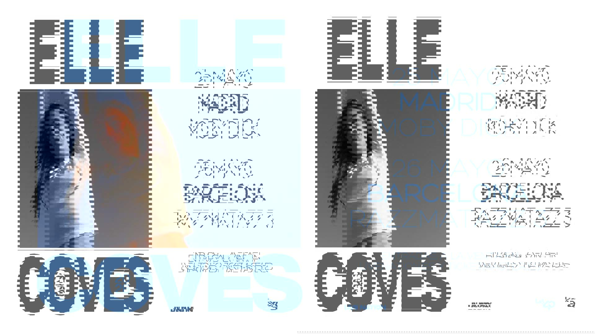 Elle Coves solicitar acreditaciones de prensa para sus conciertos en Madrid y Barcelona en 2026