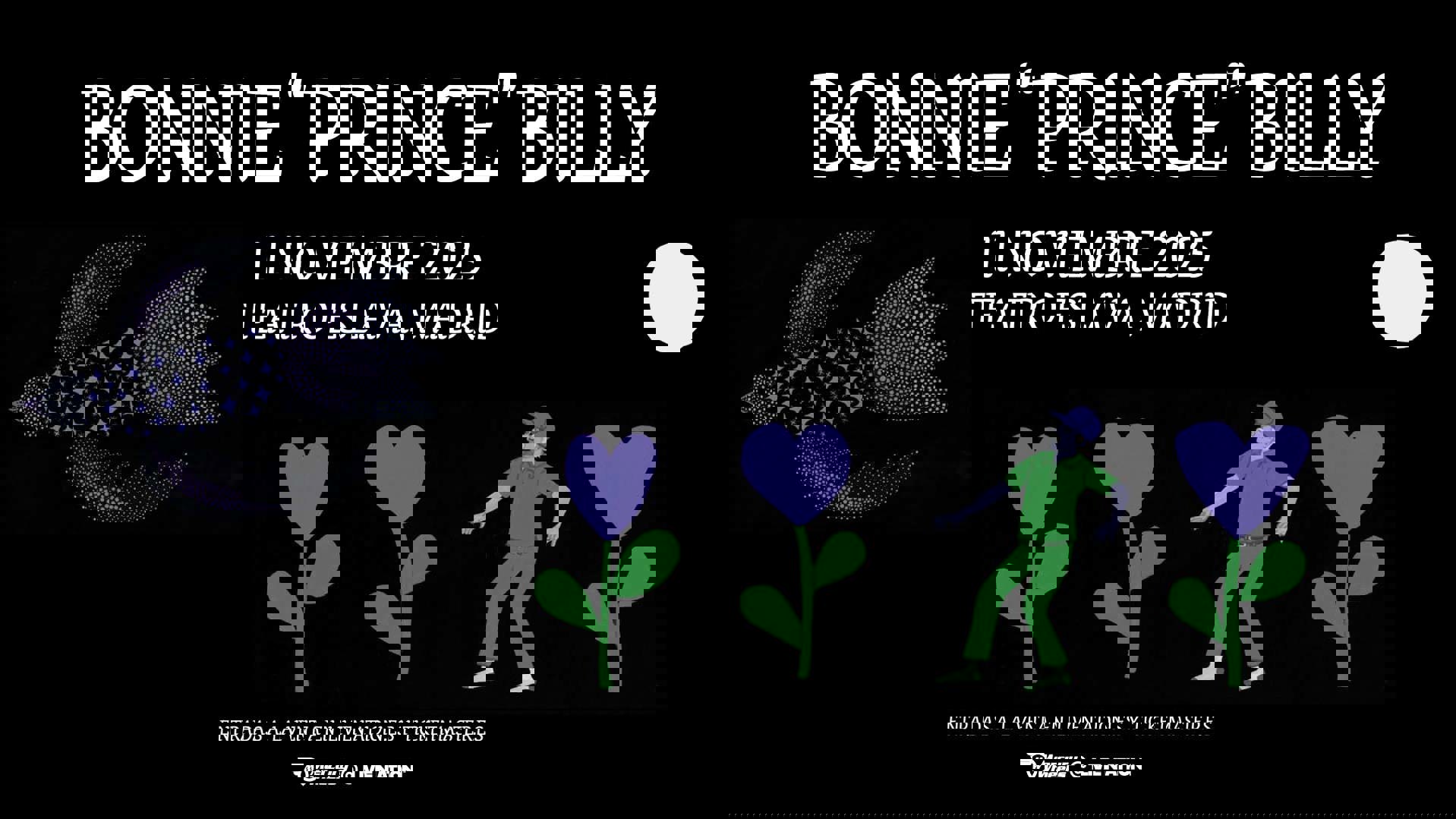 Cartel del concierto de Bonnie Prince Billy en Madrid en noviembre de 2025
