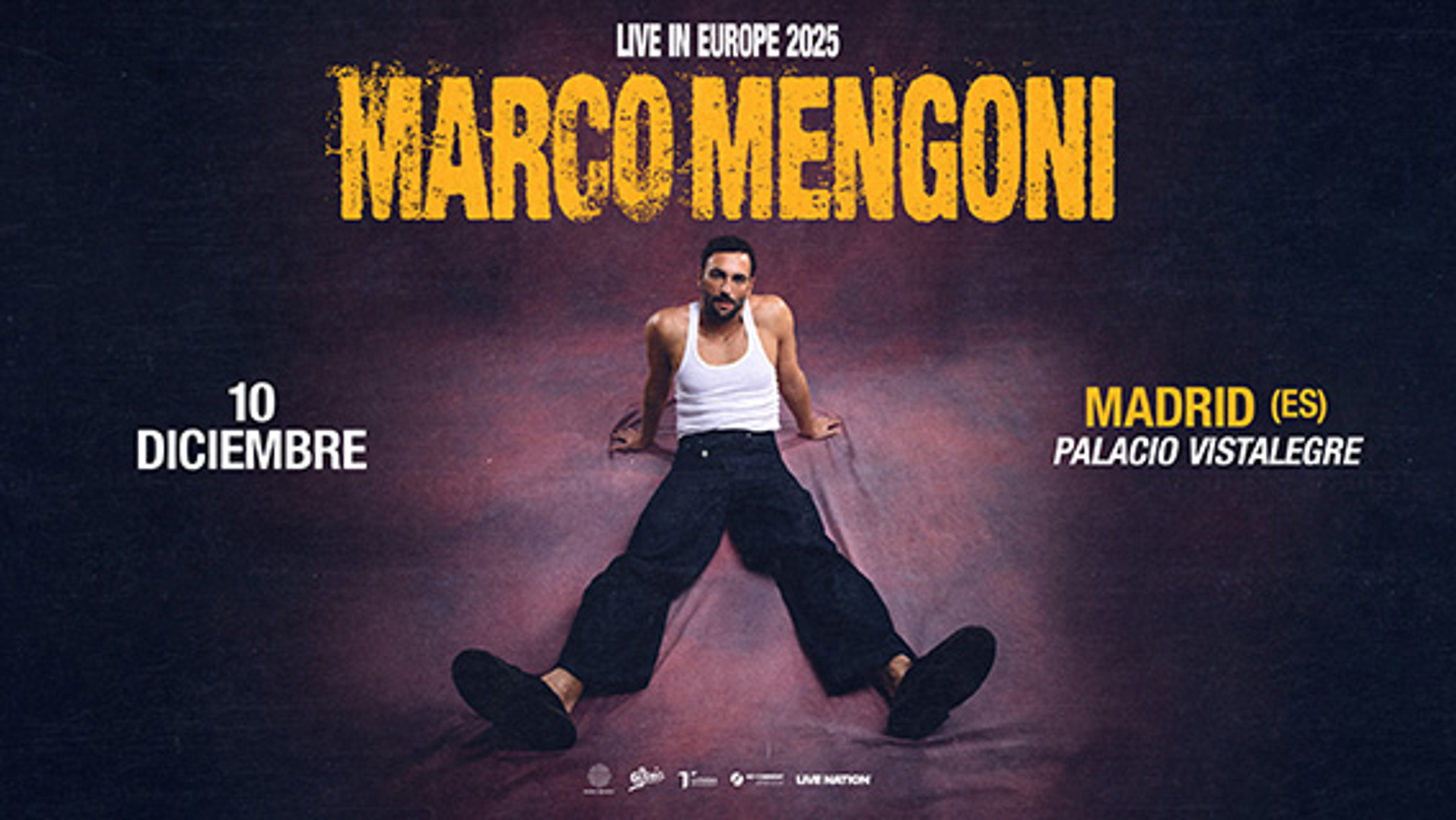 Marco Mengoni solicitar acreditaciones de prensa para el concierto de Madrid