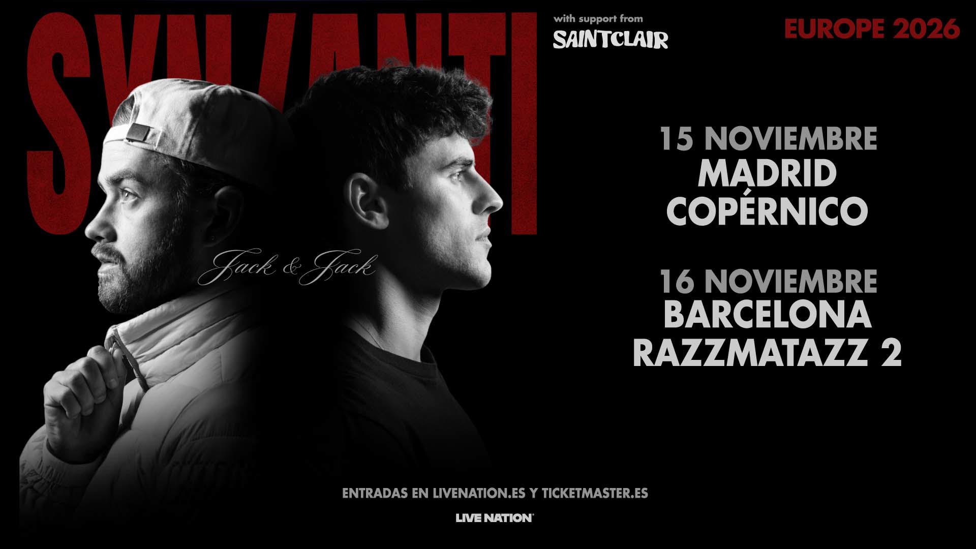 Jack&Jack concierto en Madrid y Barcelona en noviembre de 2026 comprar entradas