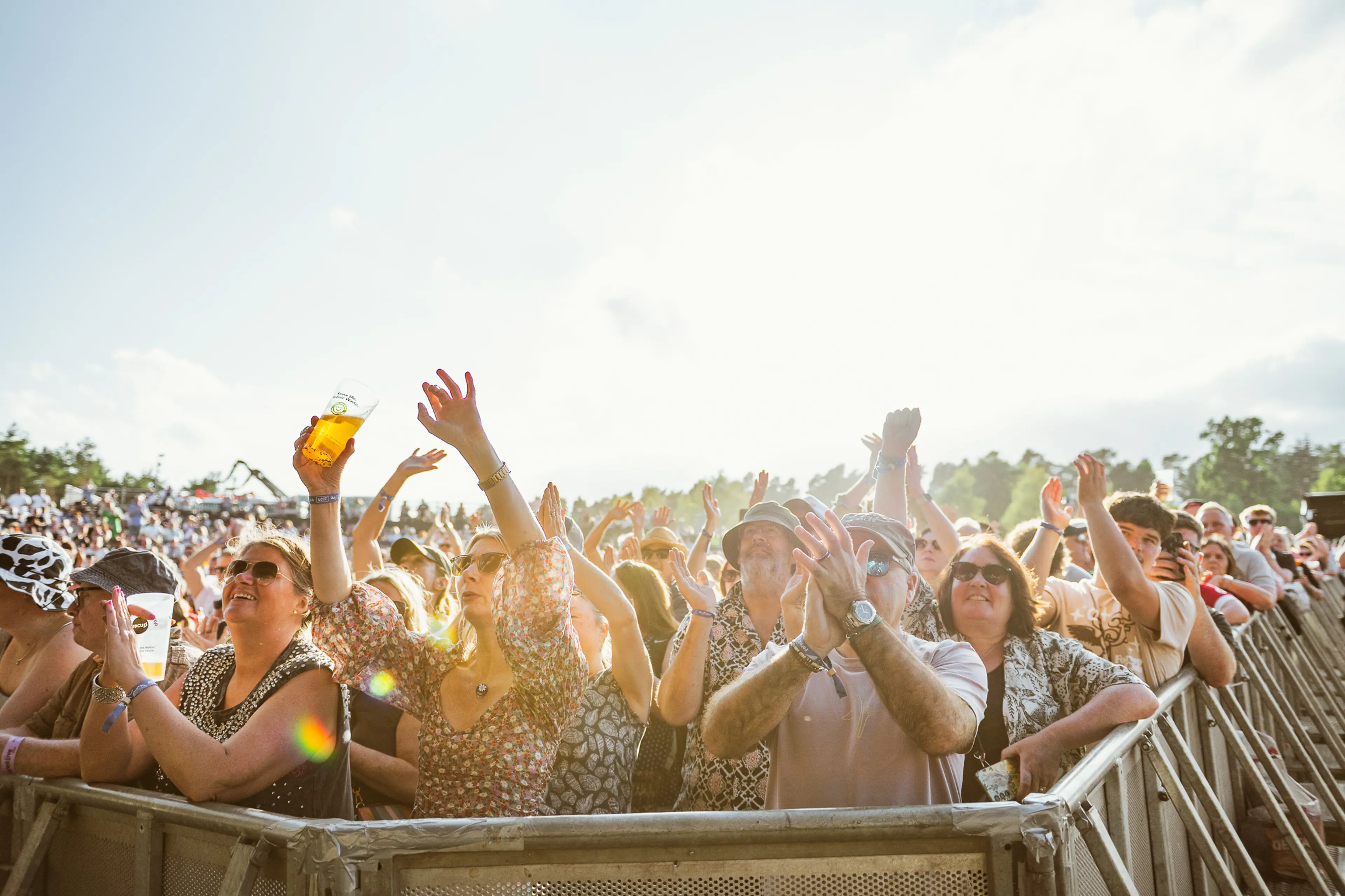 People dancing in a crowd