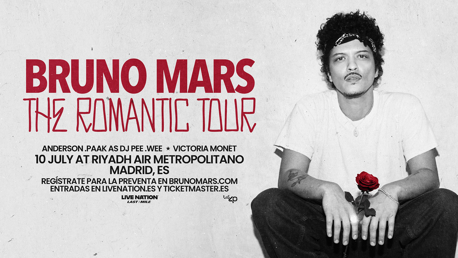 Bruno Mars en Madrid en 2026 comprar entradas