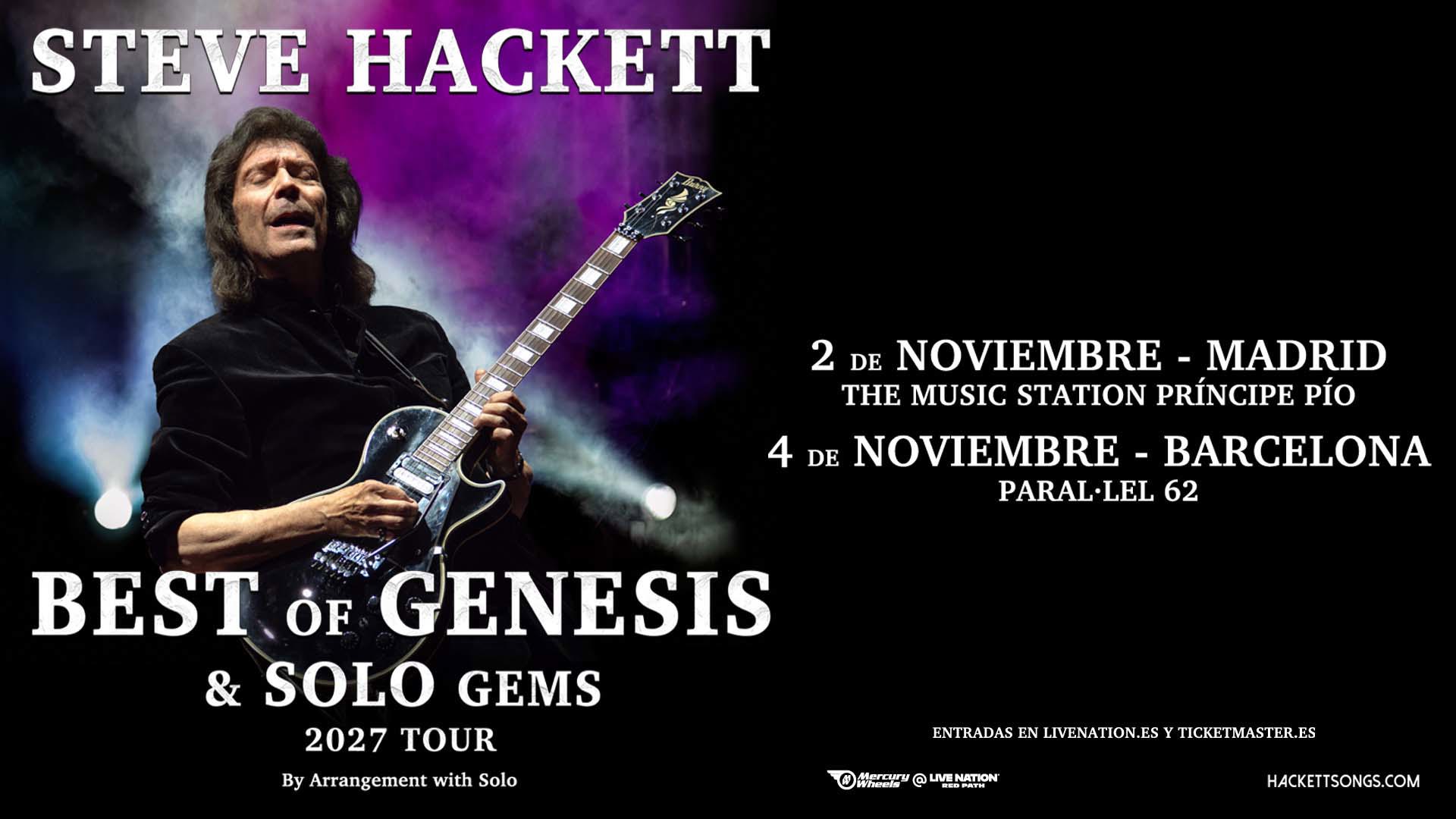 Steve Hackett 2027 Madrid y Barcelona
