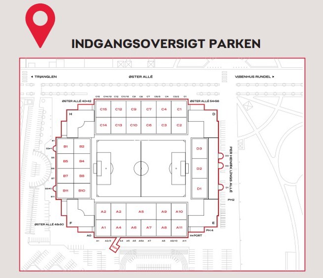 Indgangsoversigt over Parken