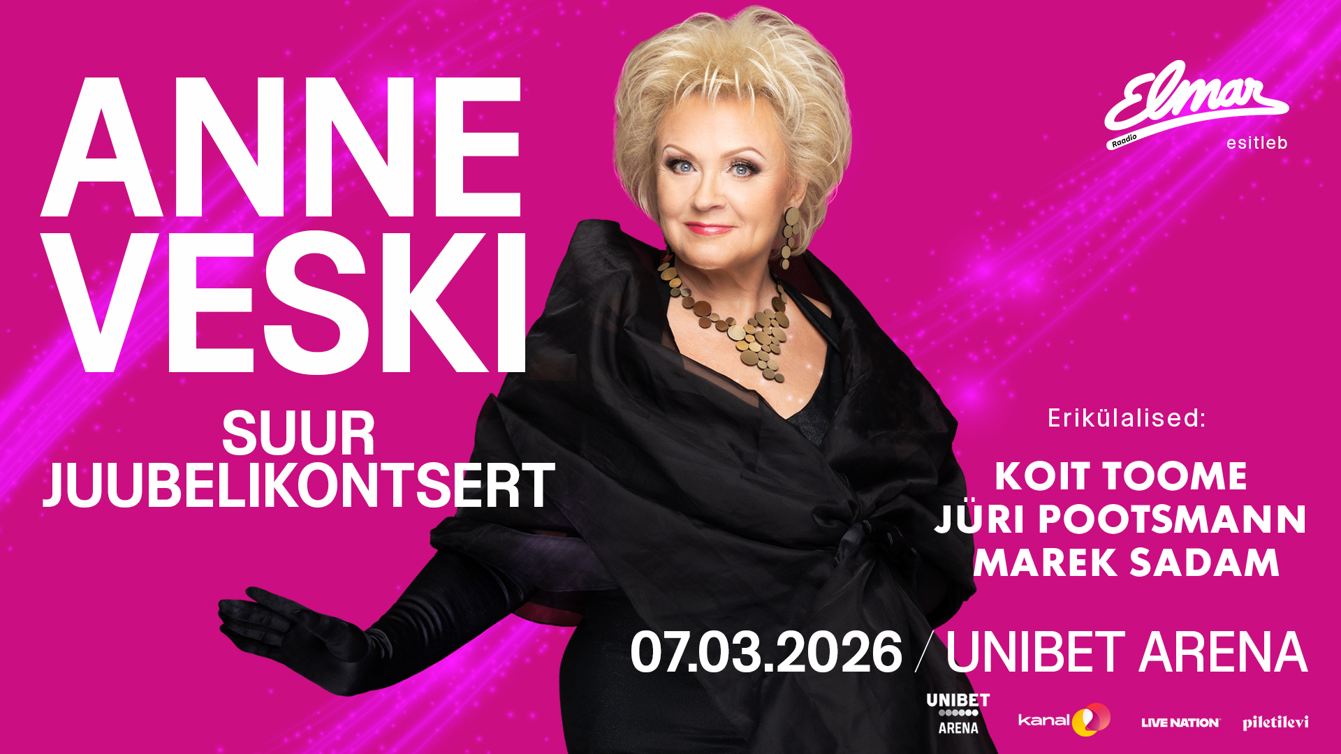 Anne Veski kontsert on tulemas 7. märtsil 2026