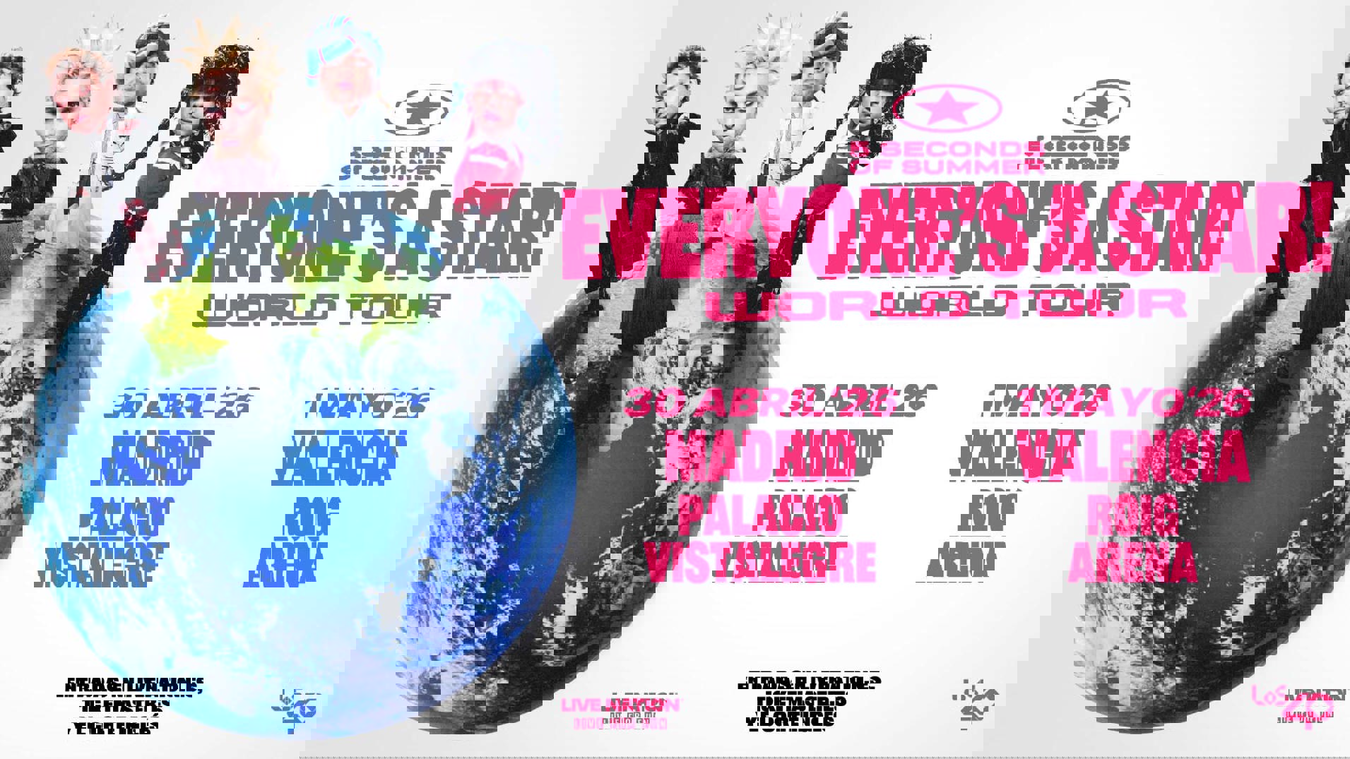 5SOS conciertos en España en 2026. Solicitar acreditaciones de prensa.