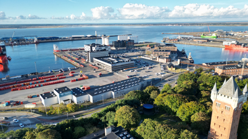Billede af Esbjerg havn og Susets festivalplads