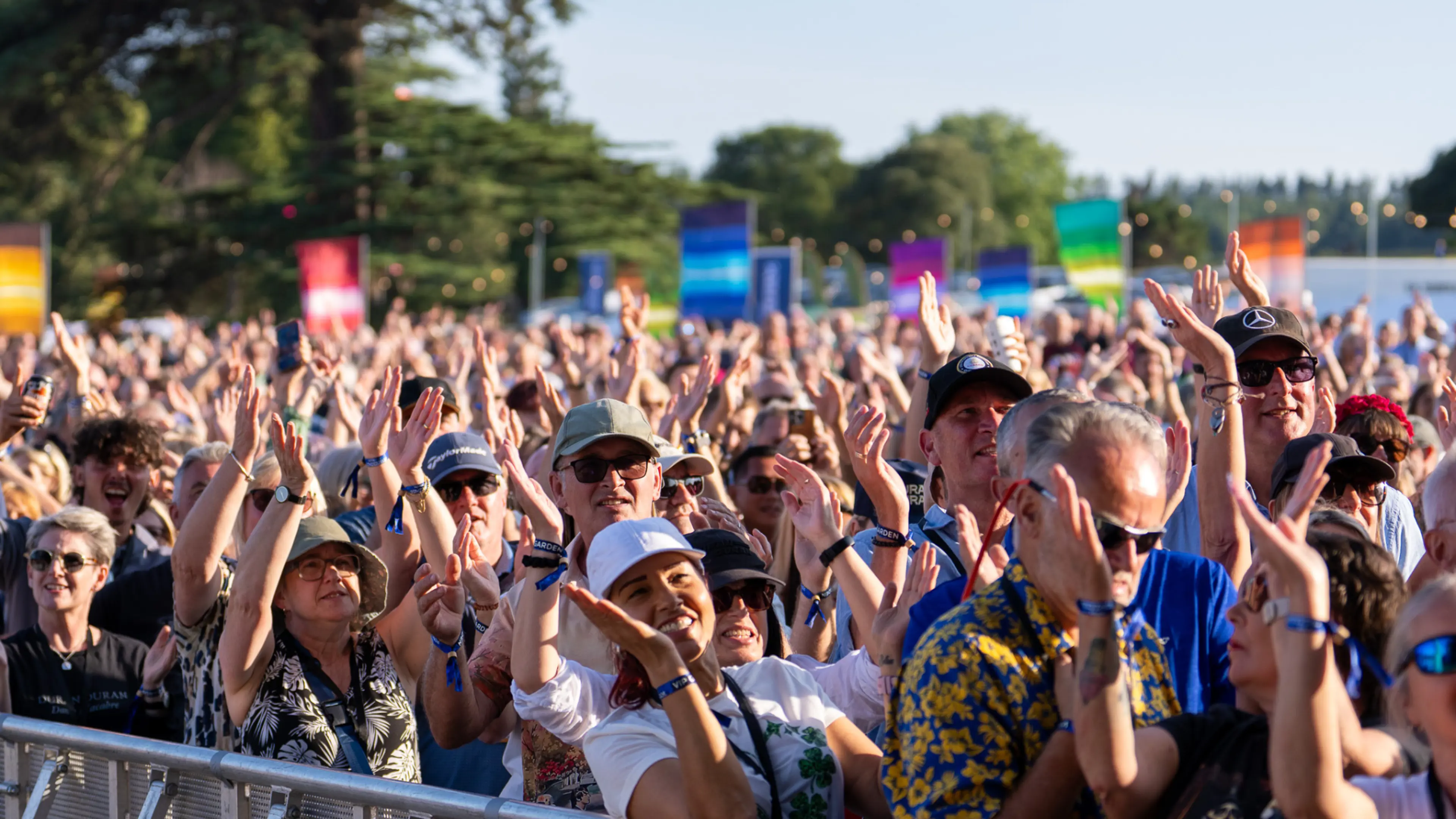 Fans at Powderham