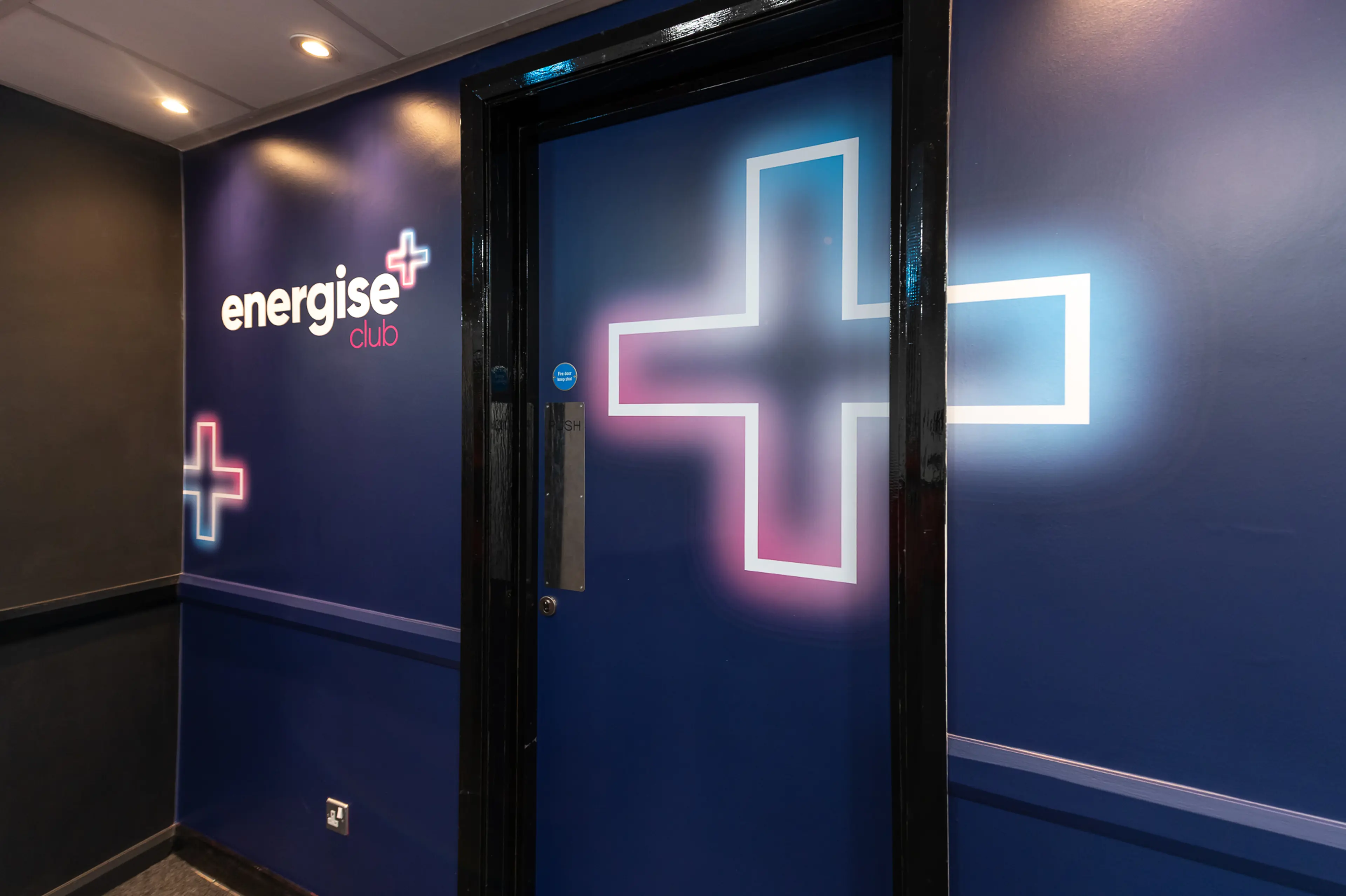 The entrance to the Energise Club at Utilita Arena Cardiff.