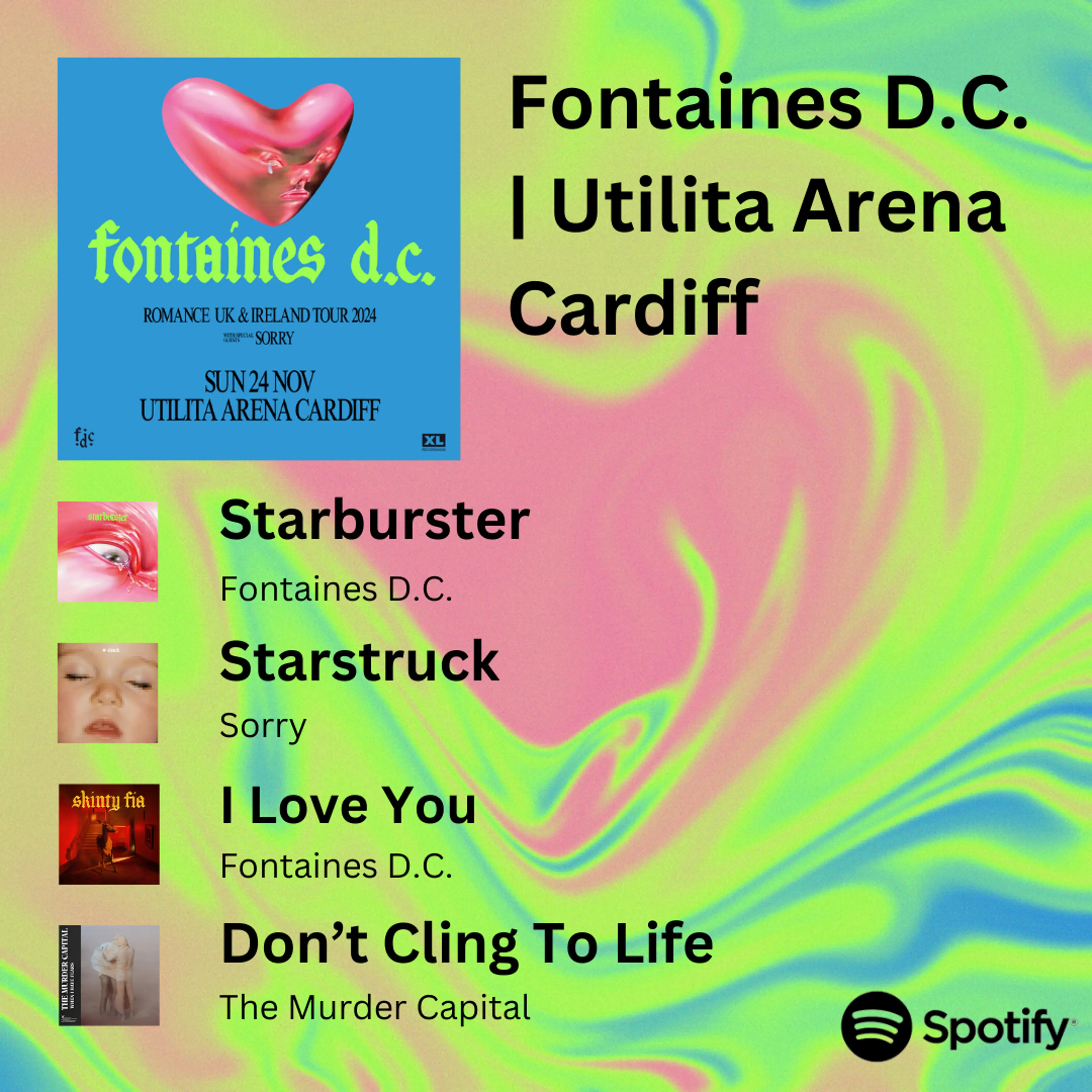 The Fontaines D.C. Spotify playlist