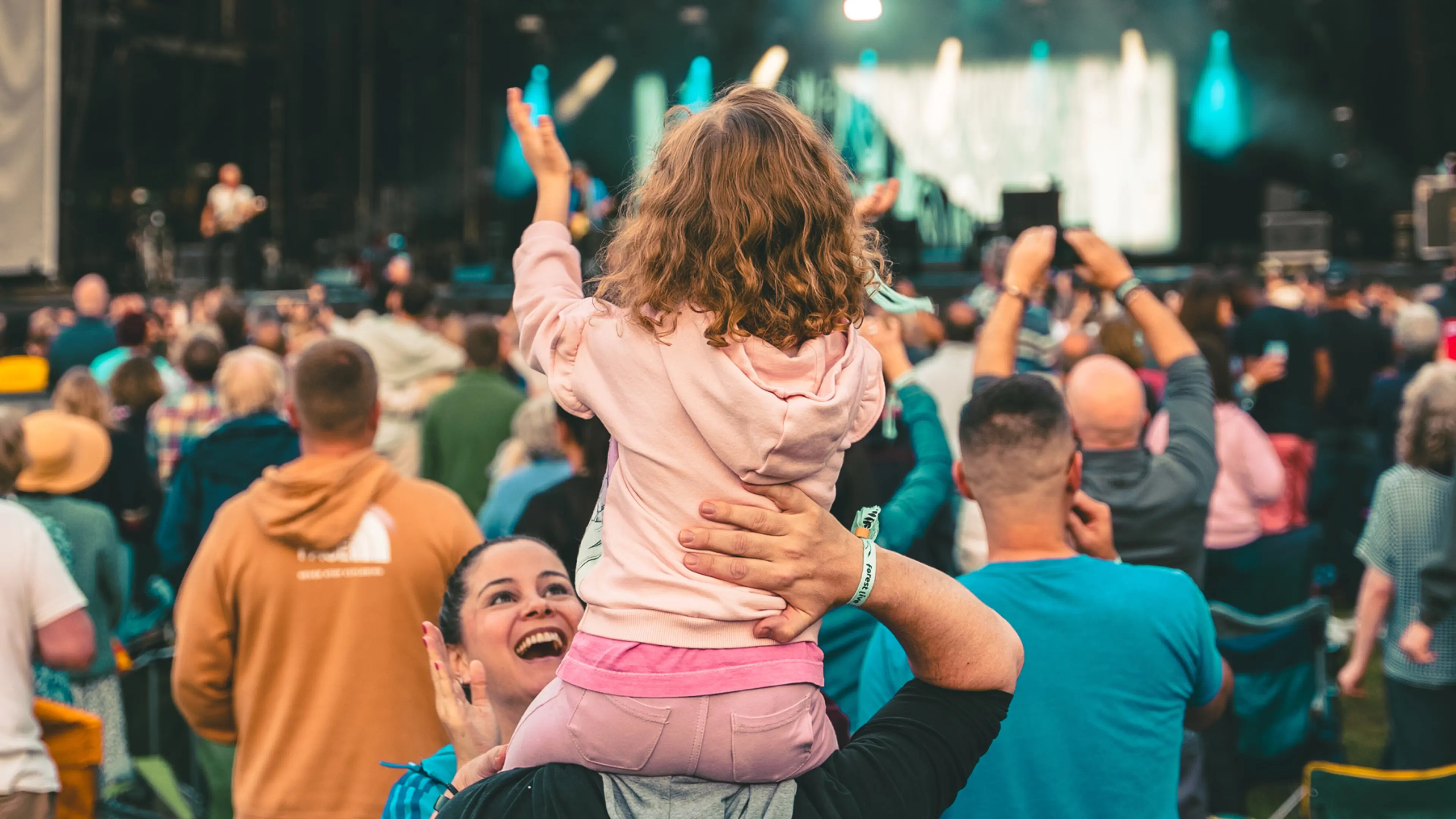 Family enjoying a concert