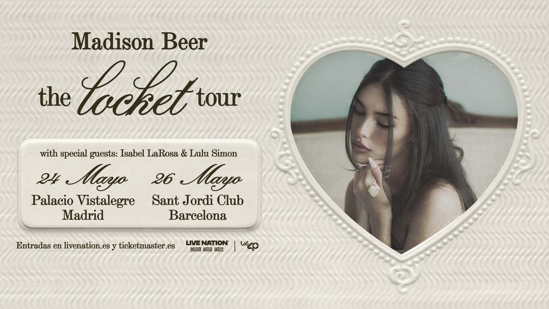 Madison Beer solicitar acreditaciones de prensa para sus conciertso en España en 2026