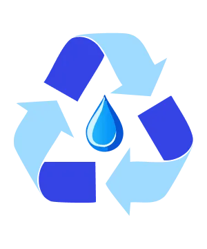 Reutilización de agua tratada en elementos no destinados a consumo.