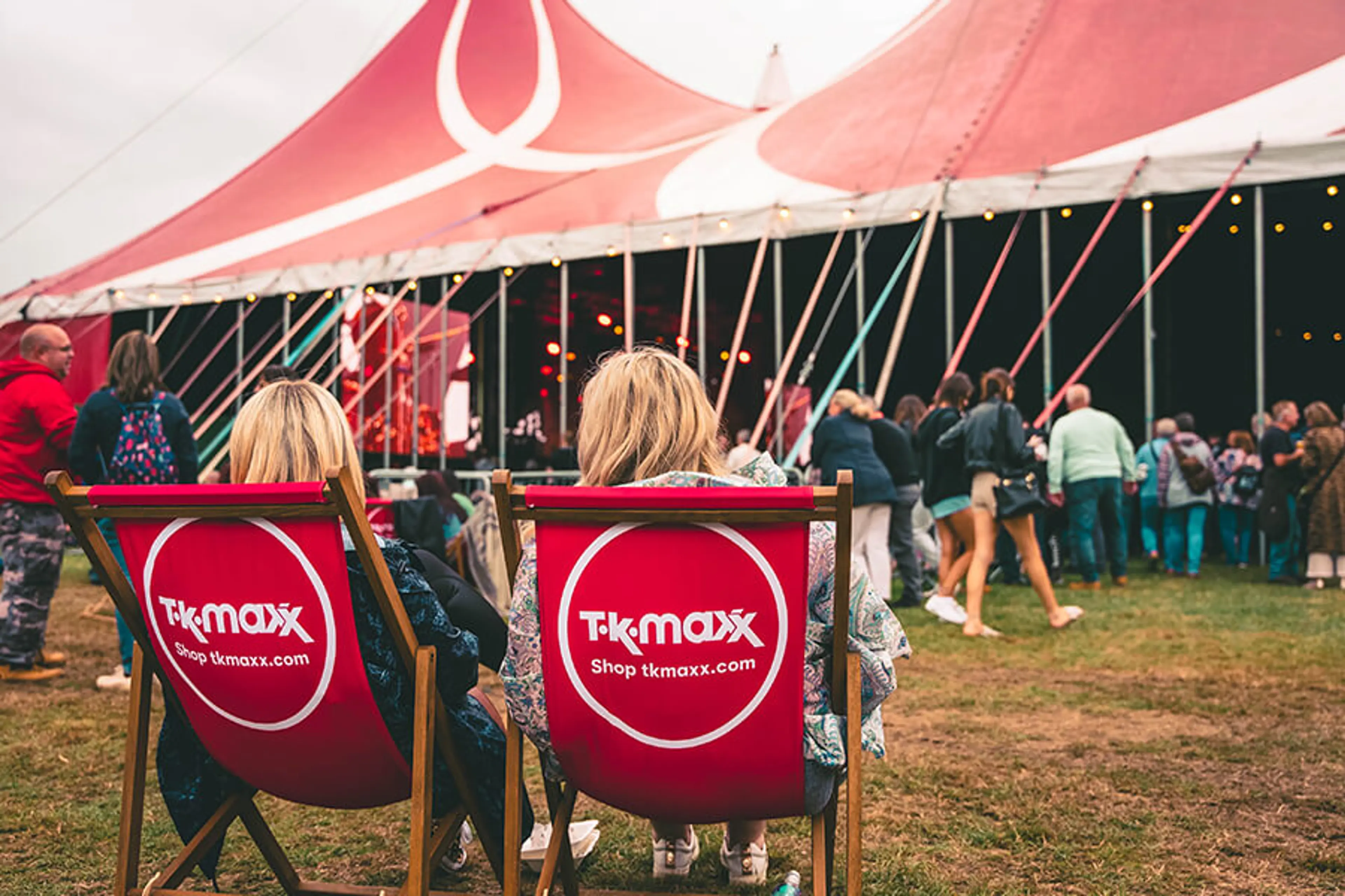 TK Maxx deckchairs in VIP Garden