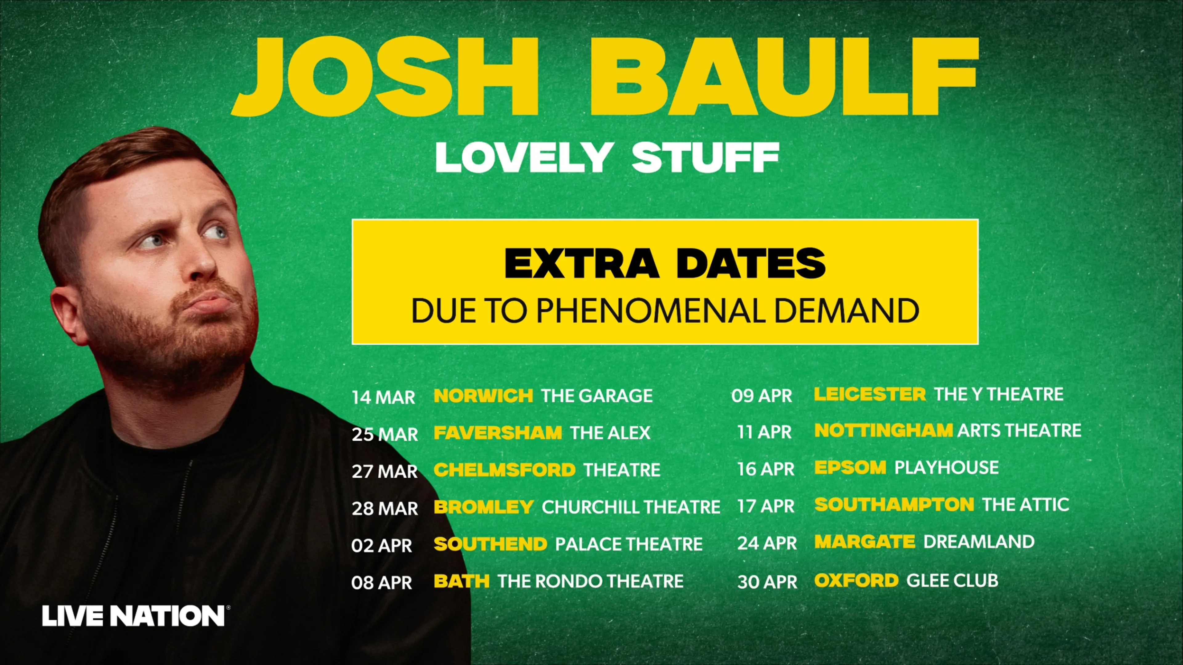 Josh Baulf 2025 Tour