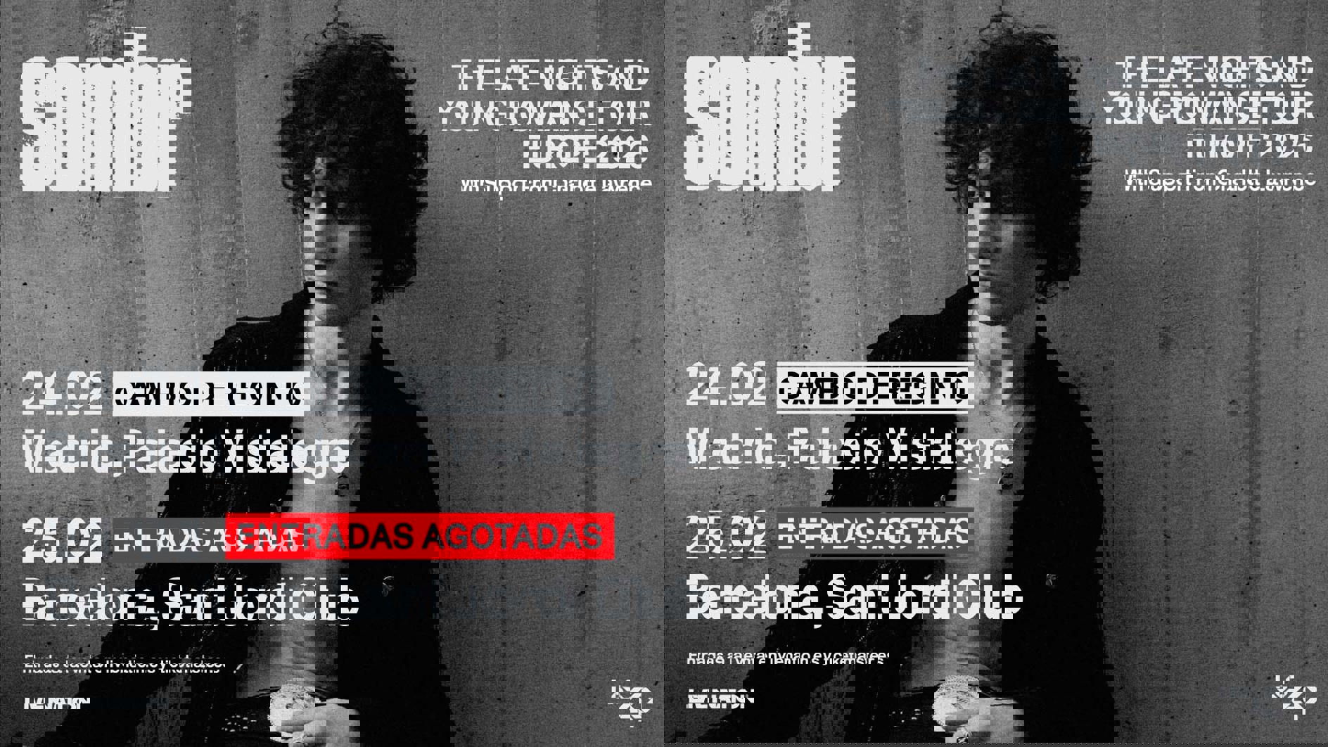 sombr palacio vistalegre comprar entradas palau sant jordi