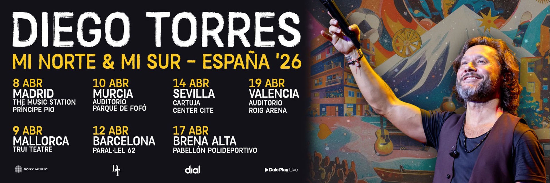 Diego Torres solicitar acreditaciones de prensa para sus conciertos en España en 2026