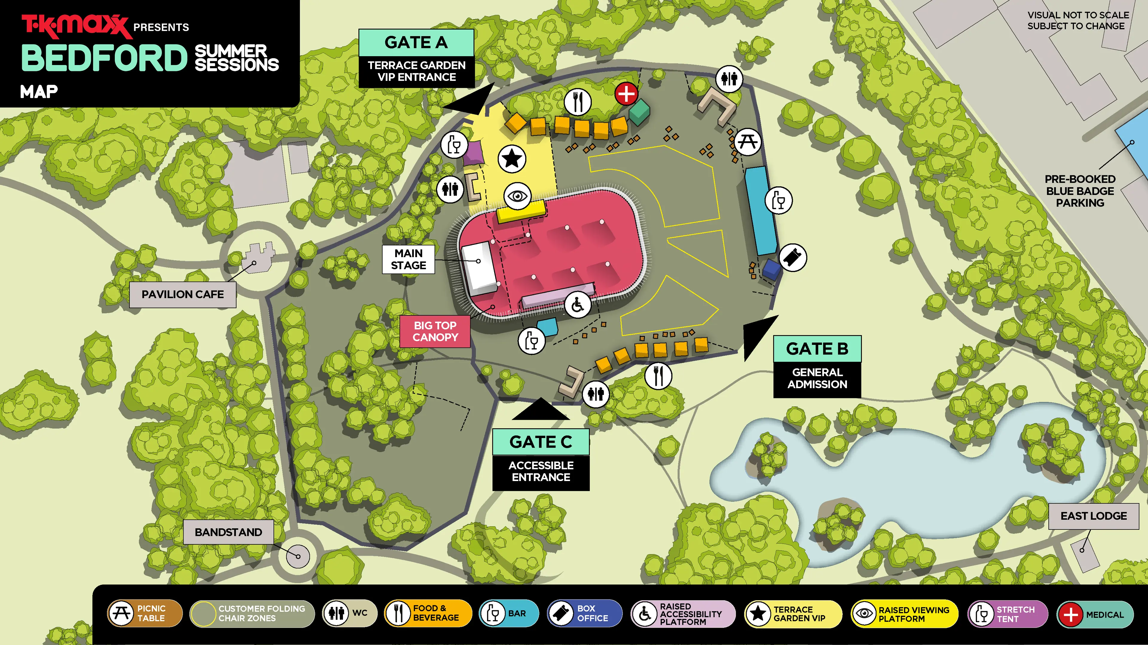 2D map of the venue