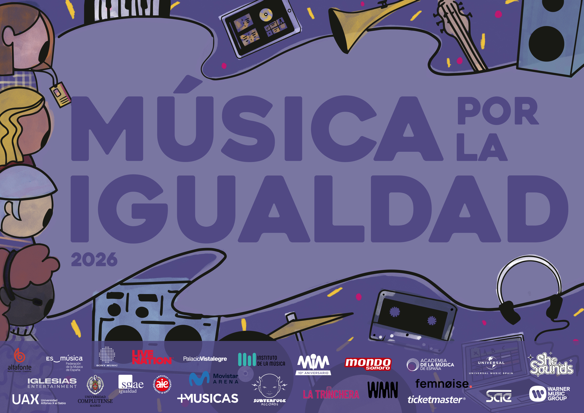 Música por la Igualdad vuelve el 19 de marzo en el Círculo de Bellas Artes