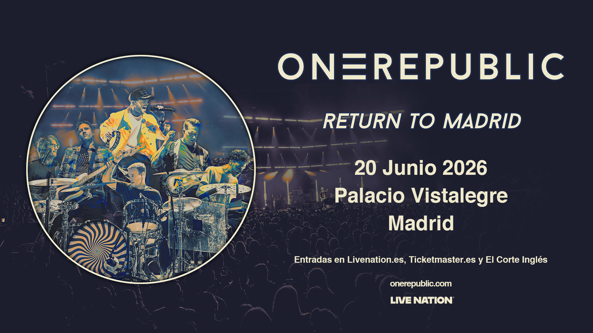 One Republic Madrid acreditaciones de prensa