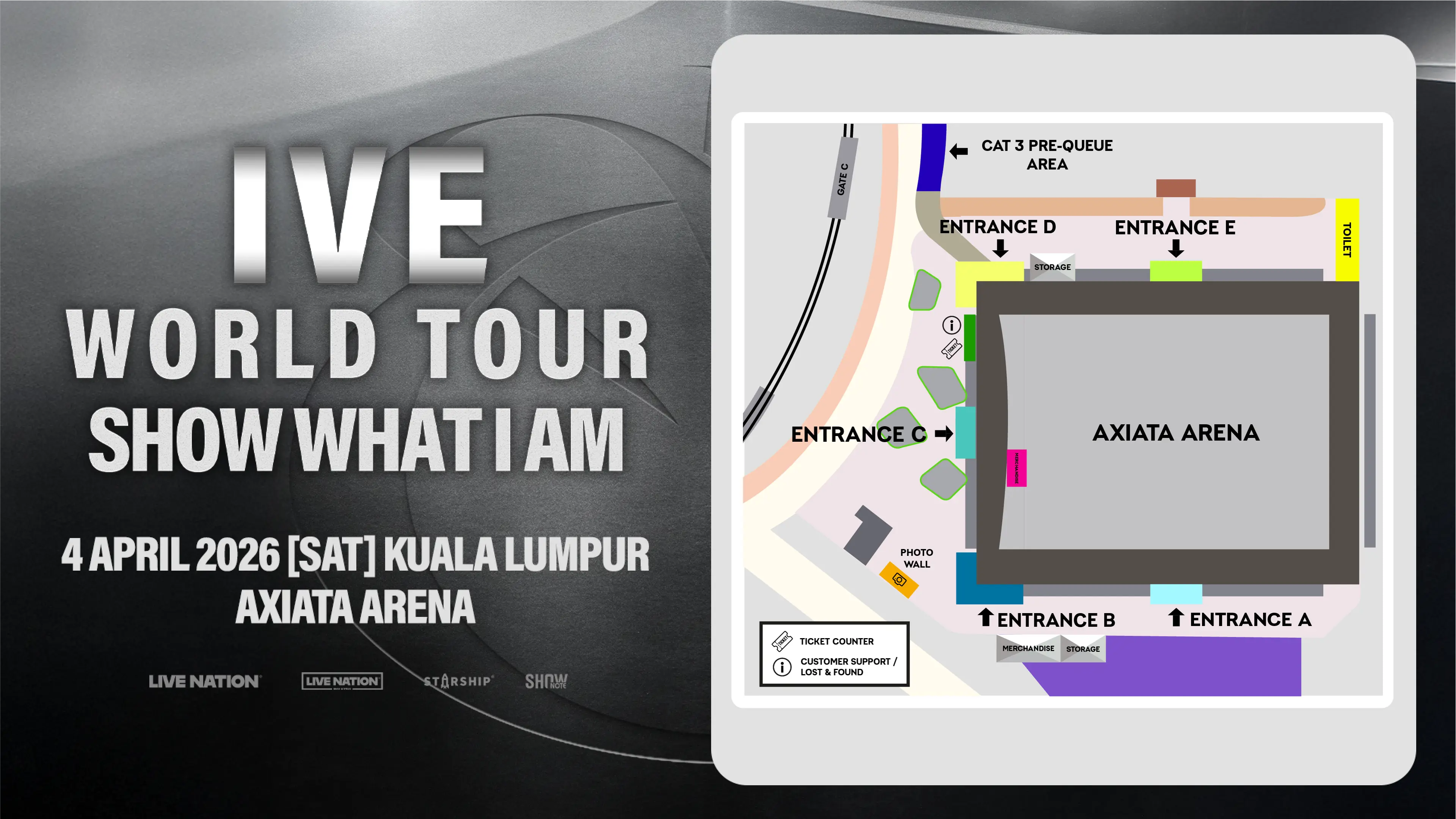 IVE Venue map