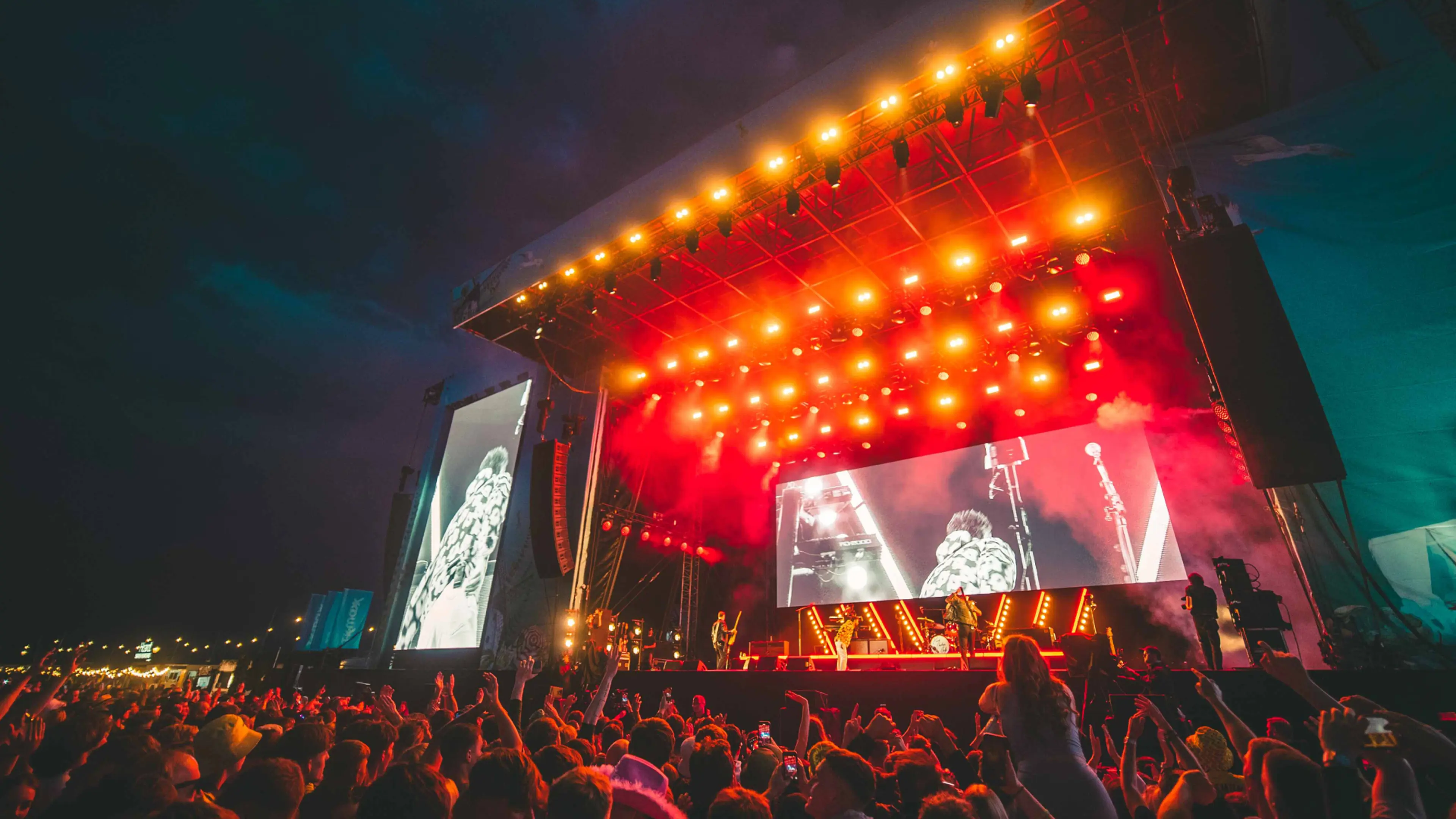 Huge festival stage