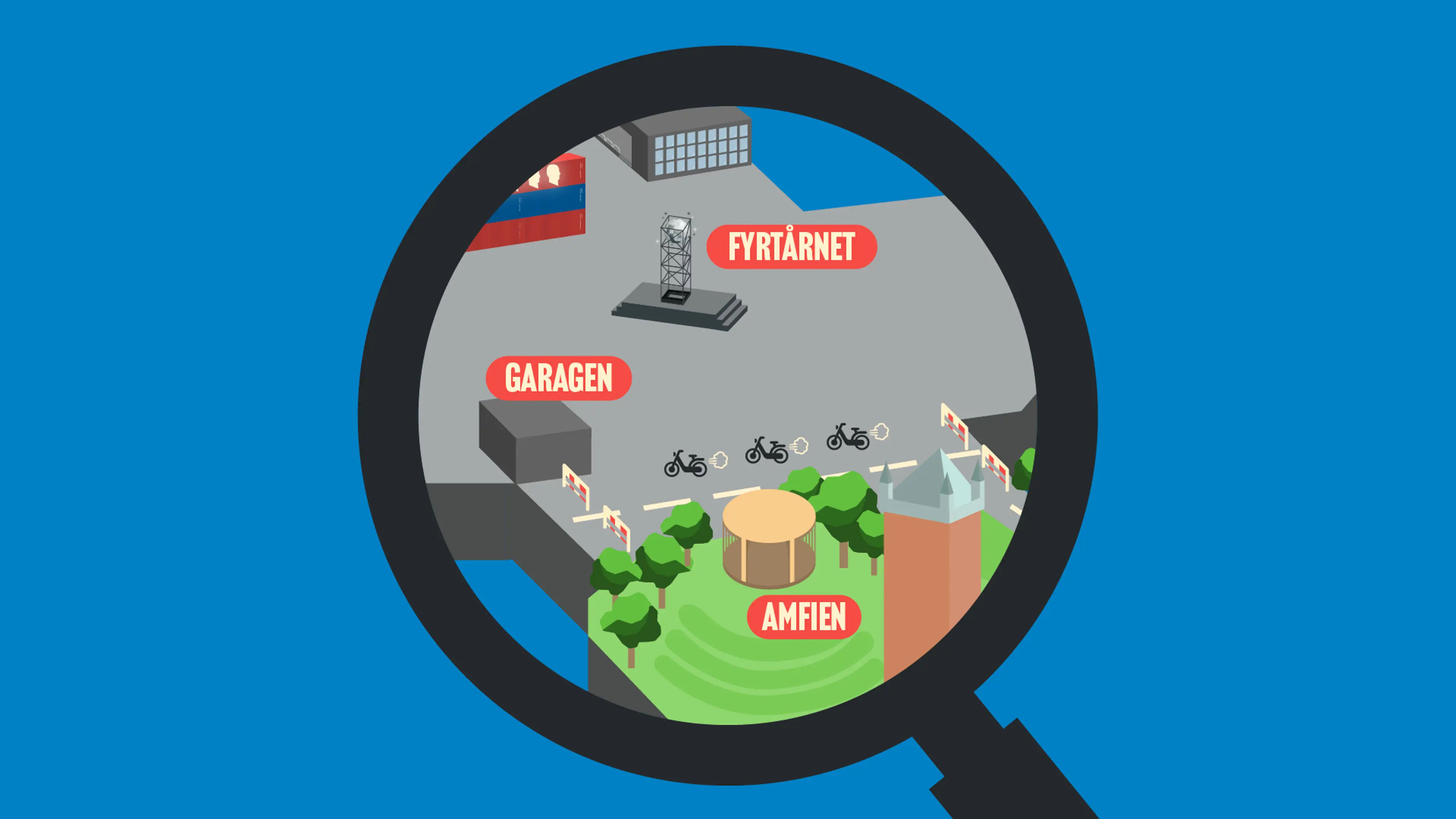 Visualisering af hvor knallertræs finder sted under Suset 2026