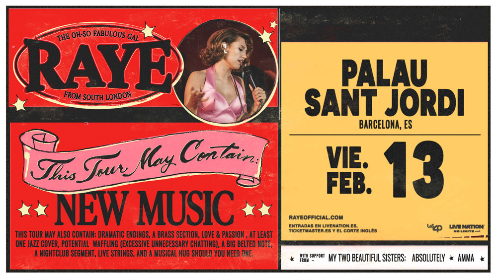 Raye visita Barcelona en 2026 solicitar acreditaciones de prensa