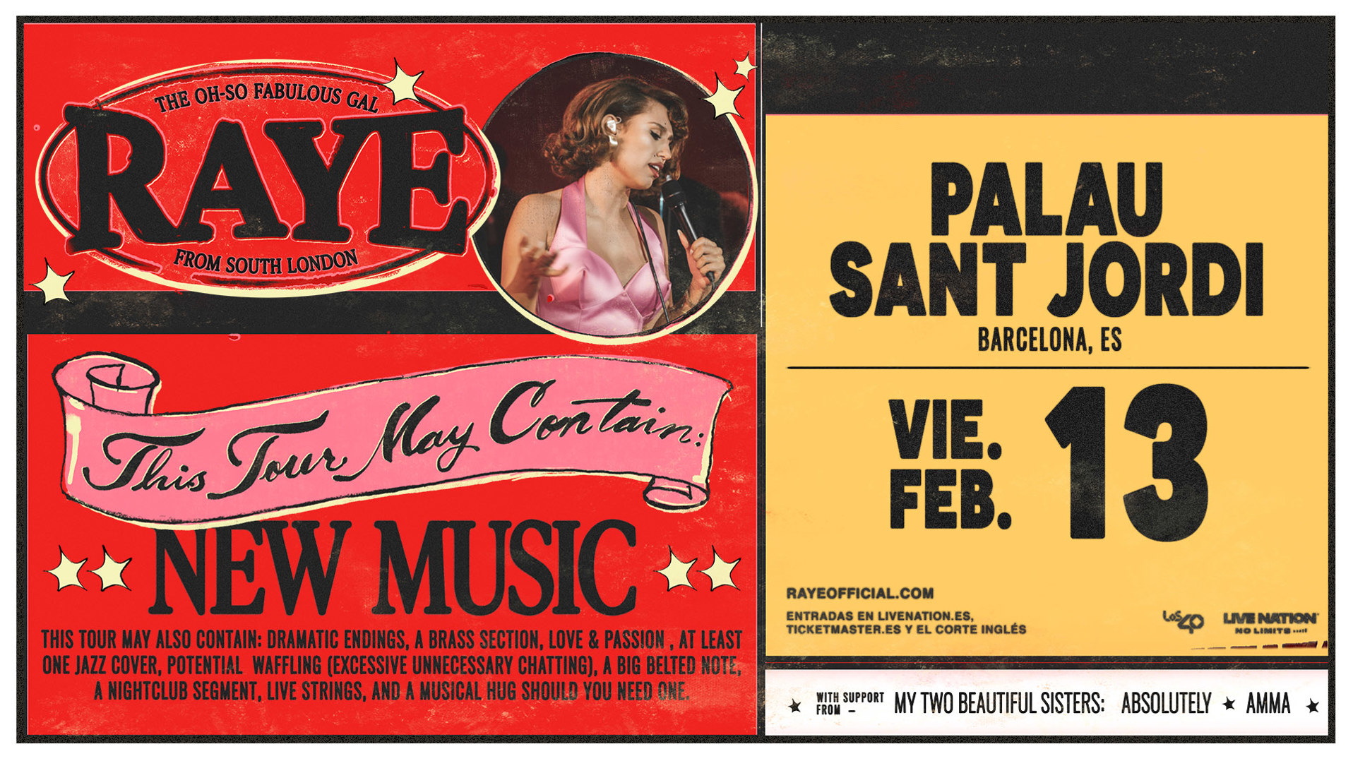 Cartel Rayr gira ciudad Barcelona en febrero de 2026 saber precios comprar entradas