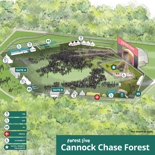 Cannock Chase Venue Map