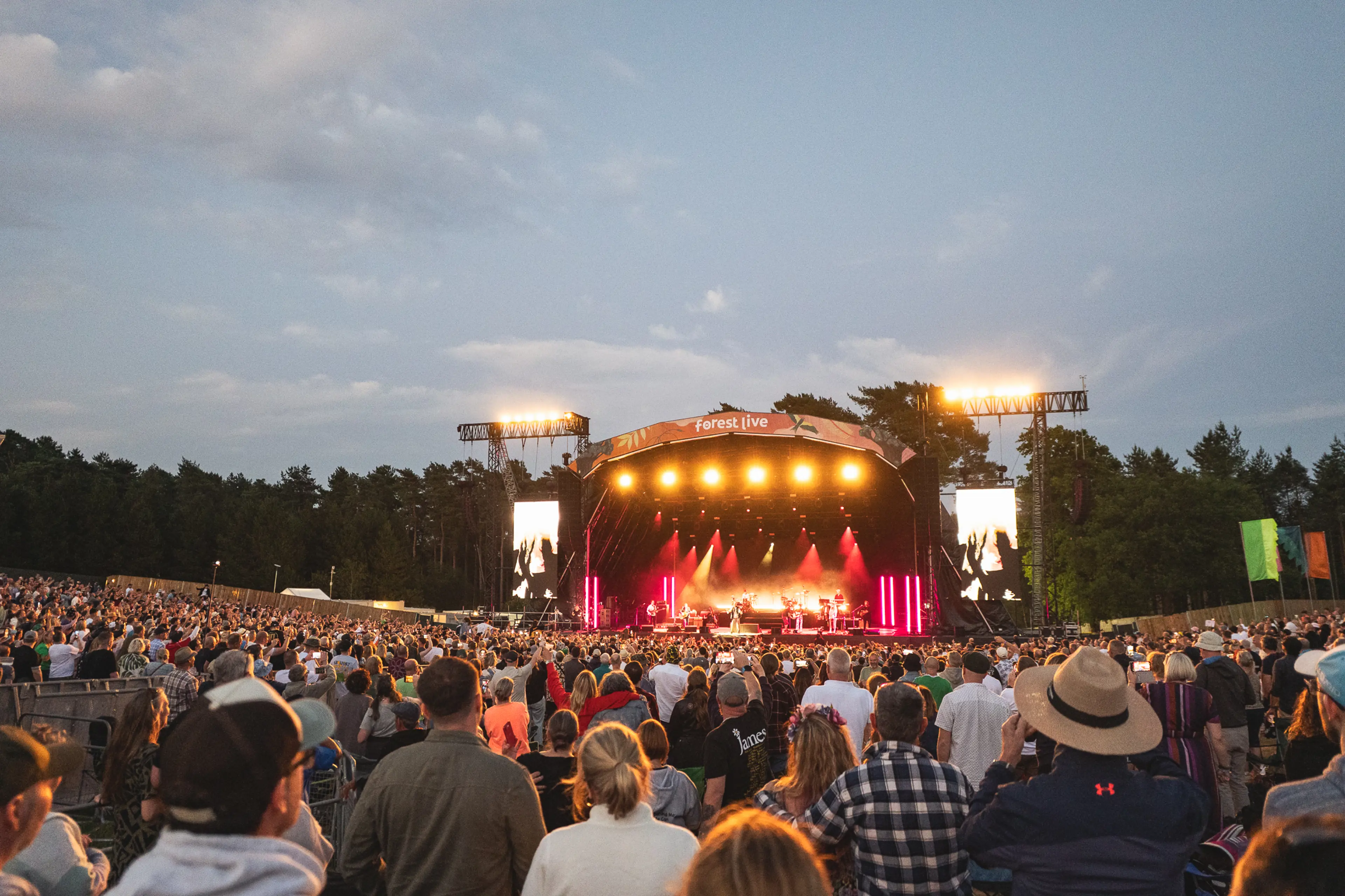 James performing at Forest Live