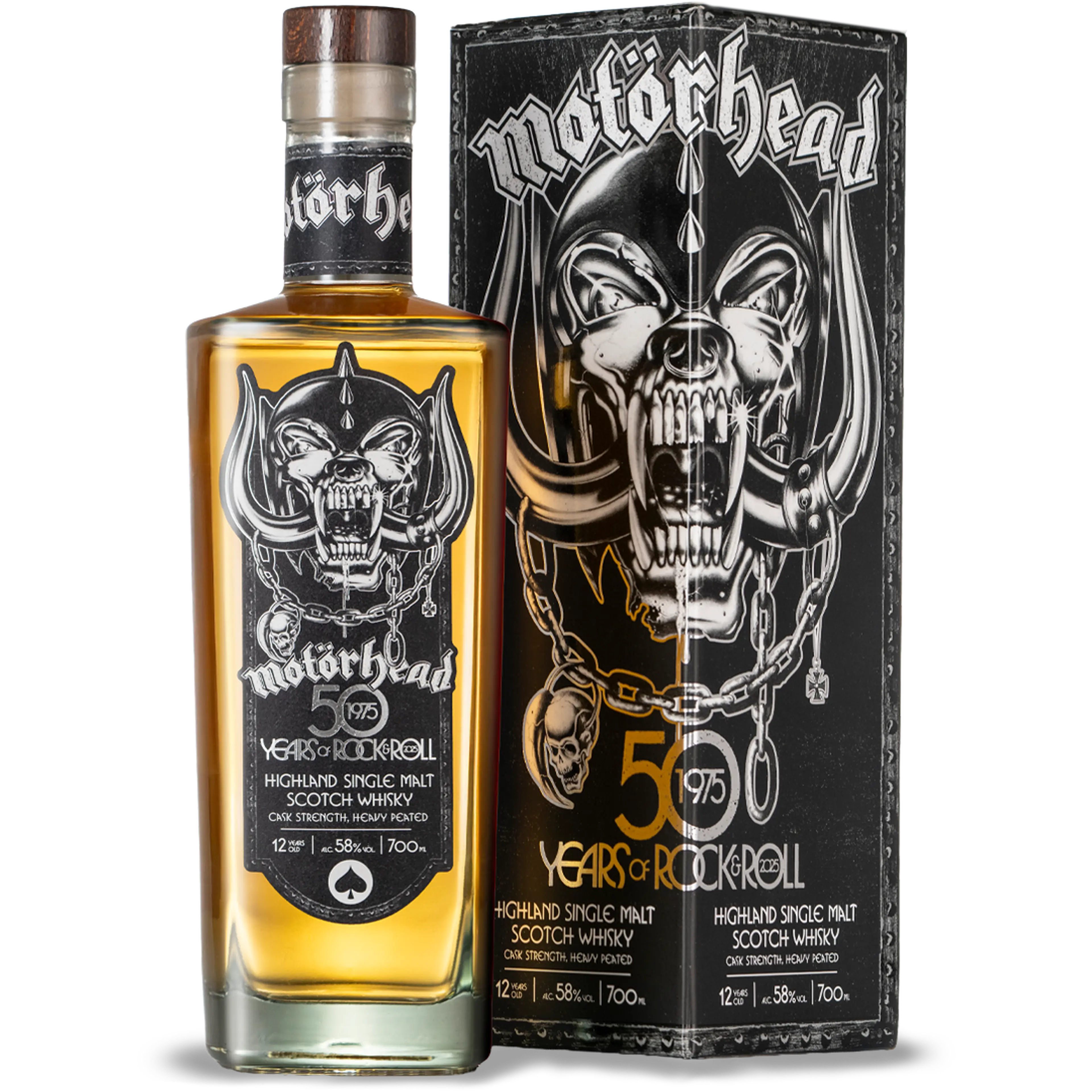 MOTÖRHEADMOTÖRHEAD HIGHLAND SINGLE MALT SCOTCH WHISKY, CASK STRENGTH 58% (Limited Edition)