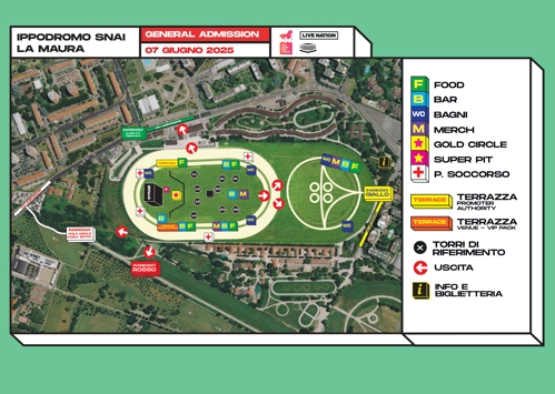 Ippodromo Snai La Maura Mappa