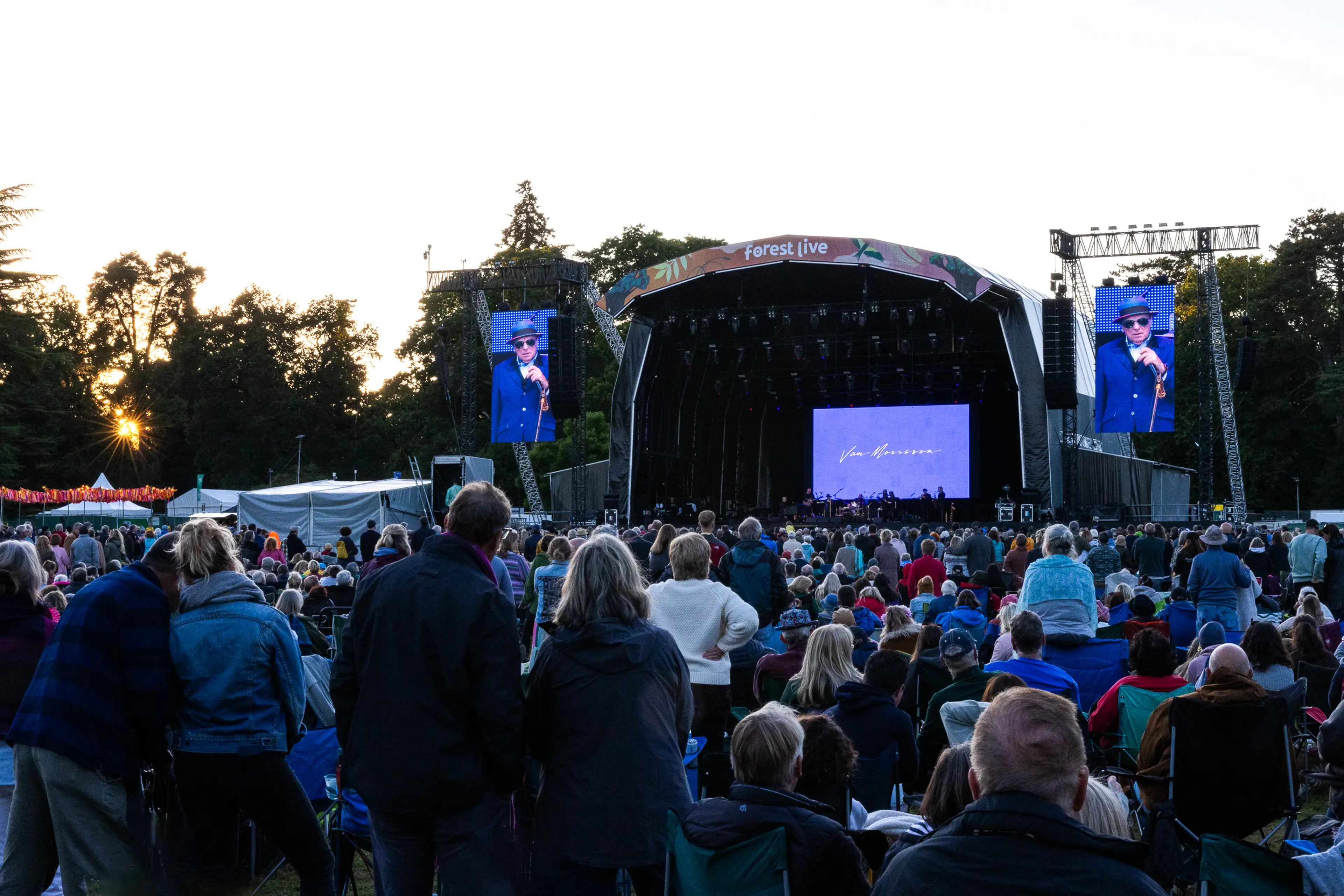 Van Morrison performing at Forest Live