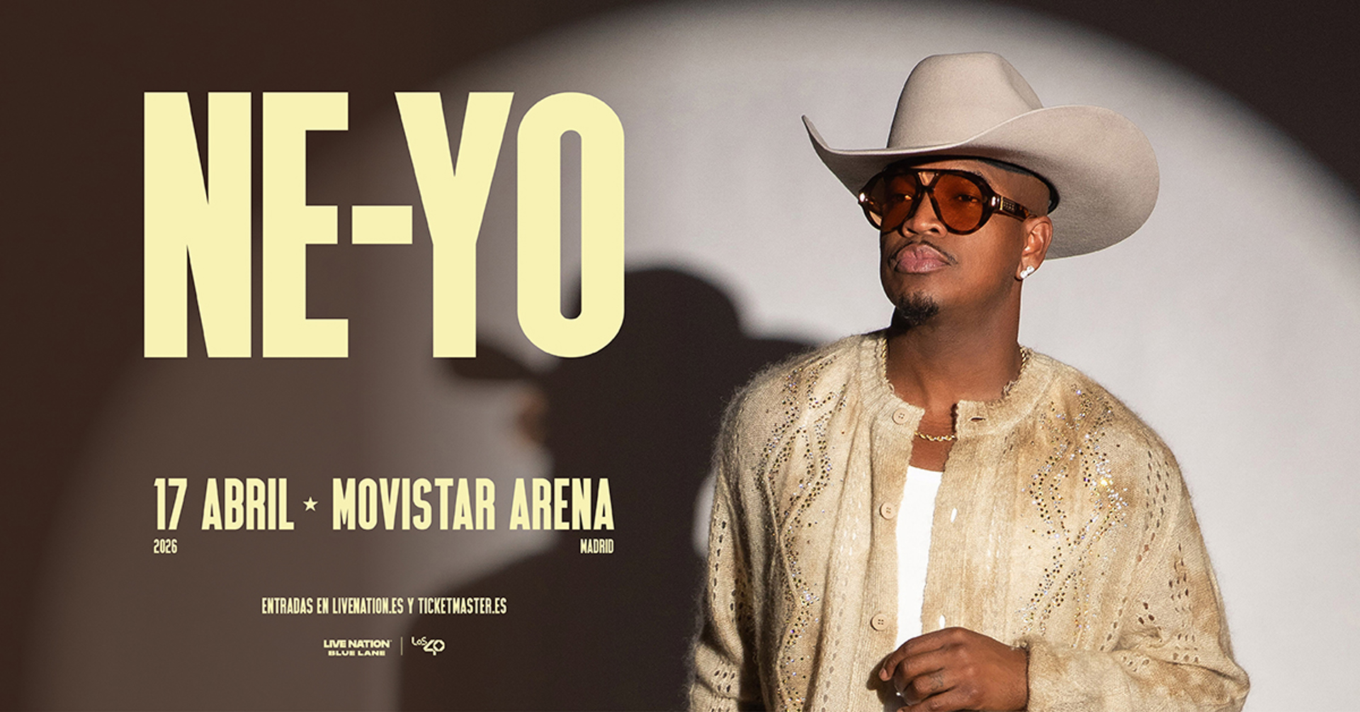 NE-YO solicitar acreditaciones de prensa para su concierto en el Movistar Arena de Madrid en 2026
