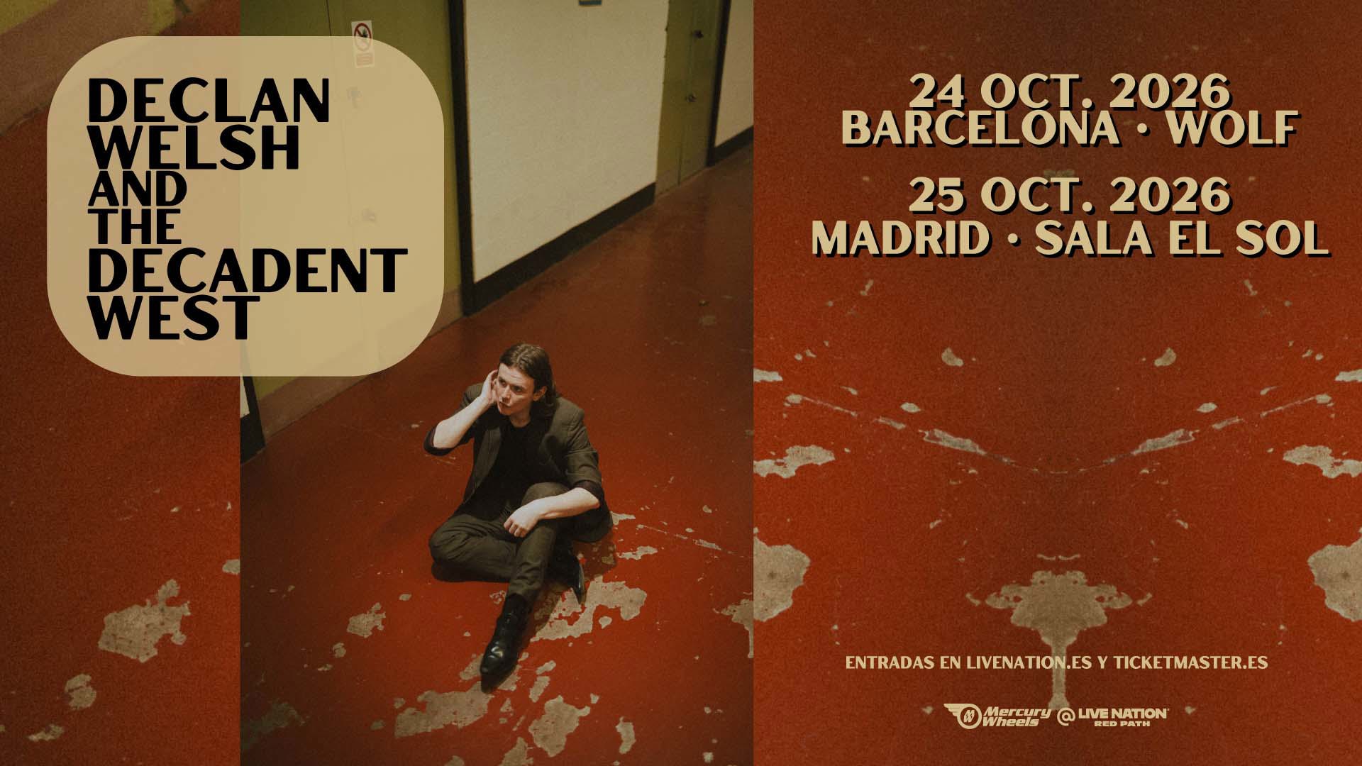 Concierto Declan Welsh en Barcelona en Madrid solicitar acreditaciones en 2026