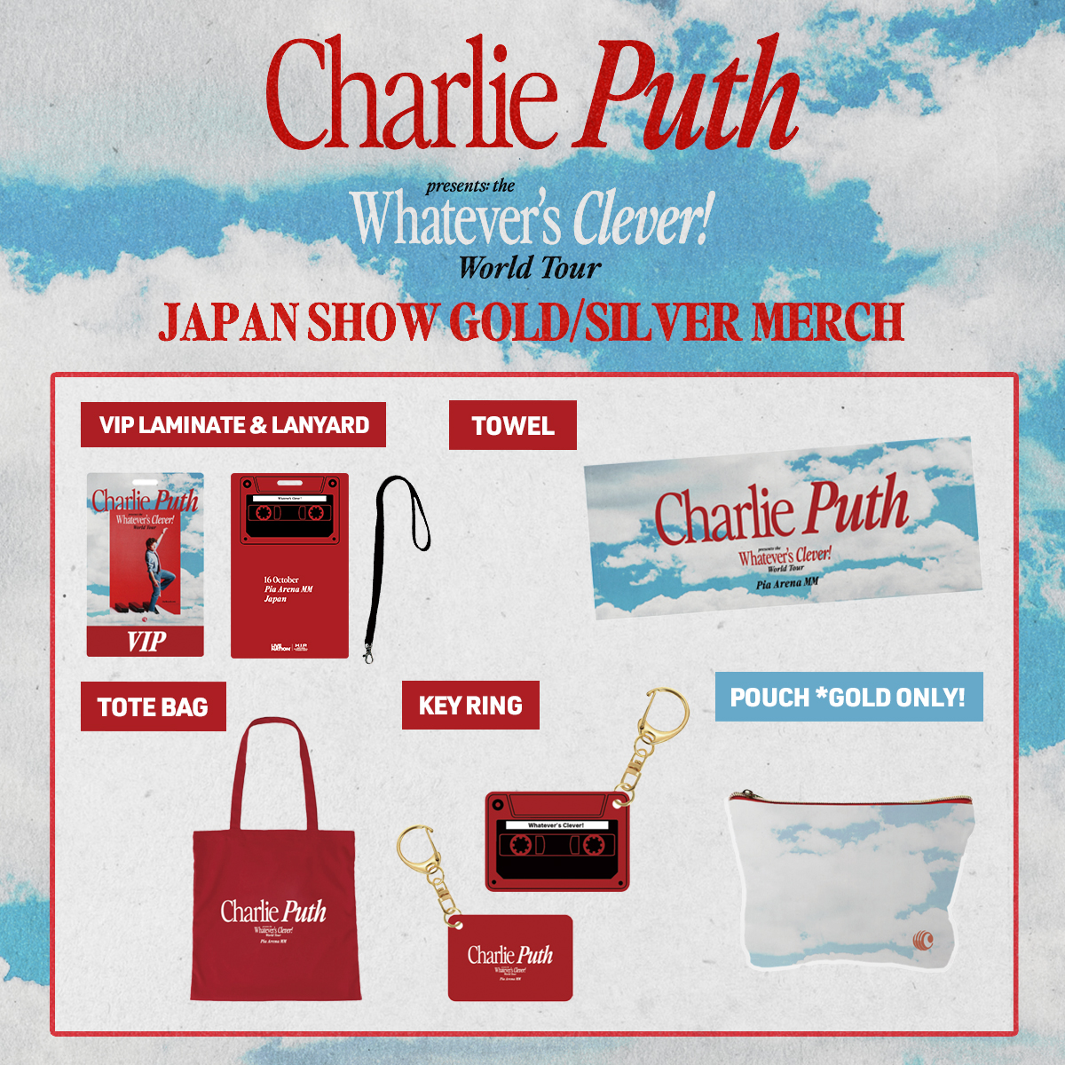 Charlie Puth - Whatever's Clever! World Tour Tickets, Tour and