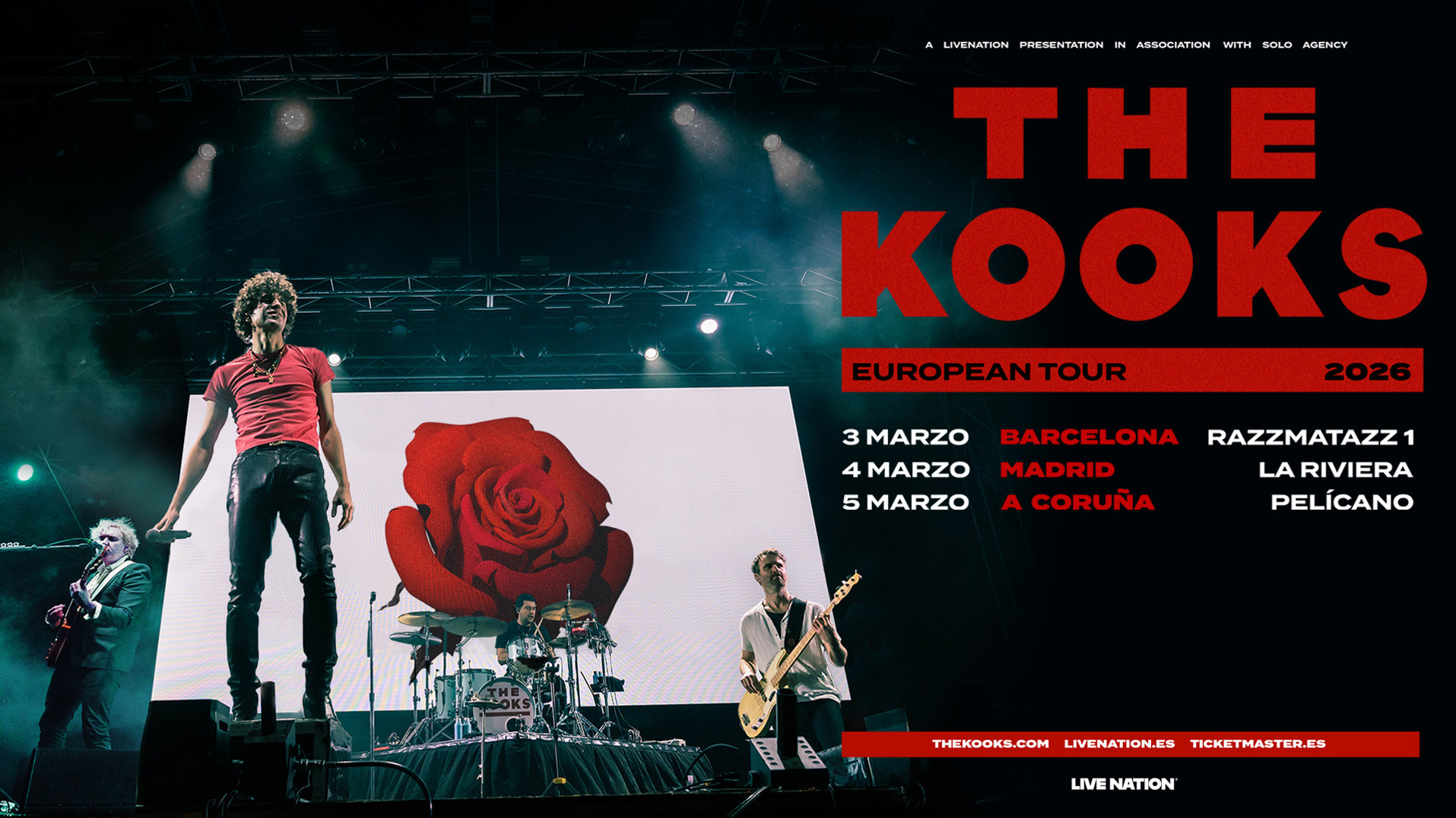 Cartel The Kooks nueva gira en España