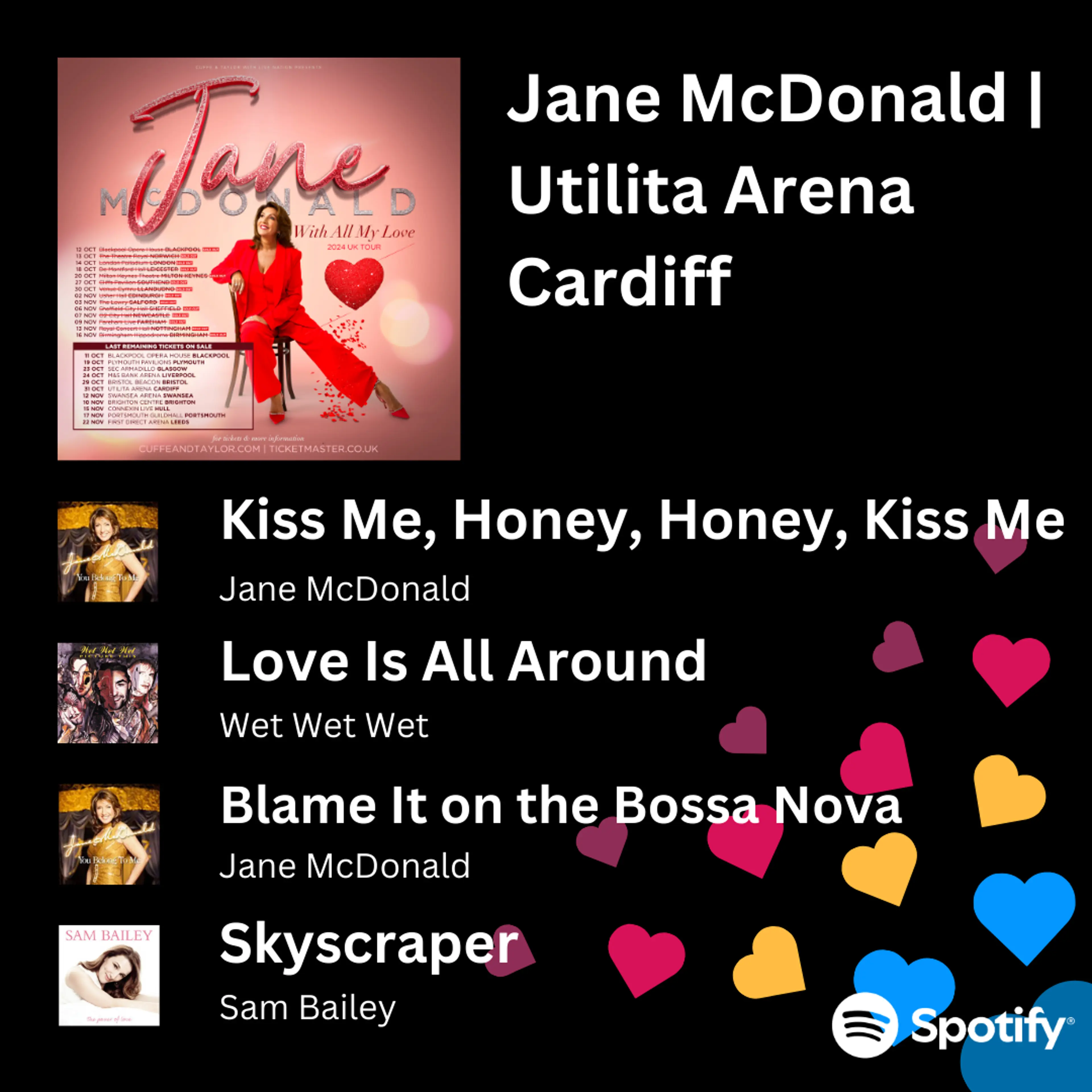 Jane McDonald Spotify playlist