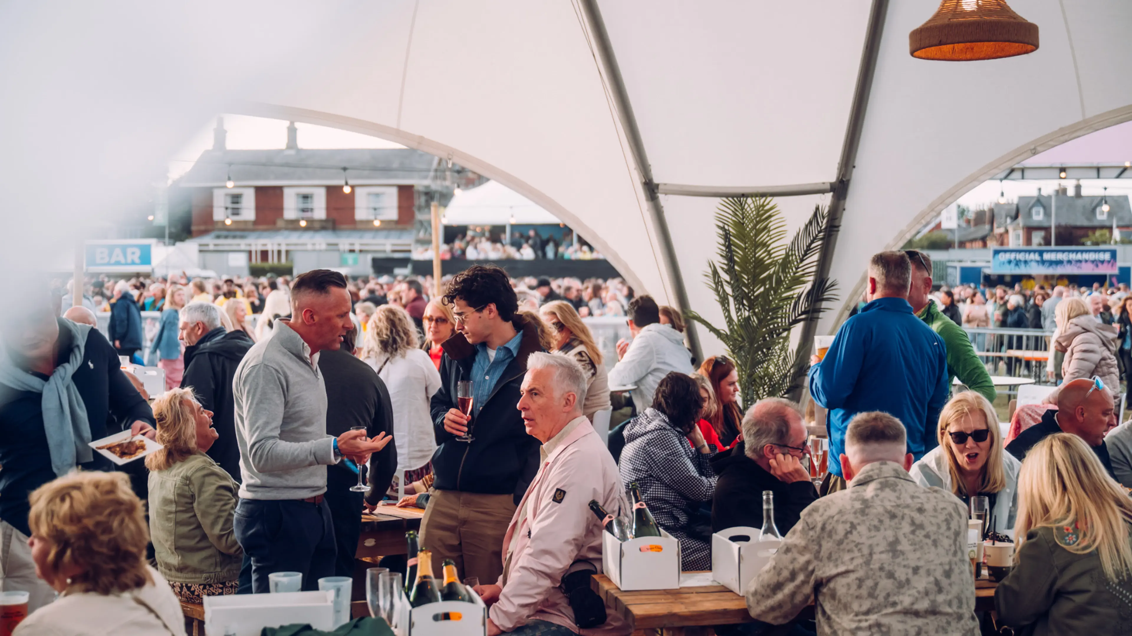 VIP Tent area at Lytham Festival