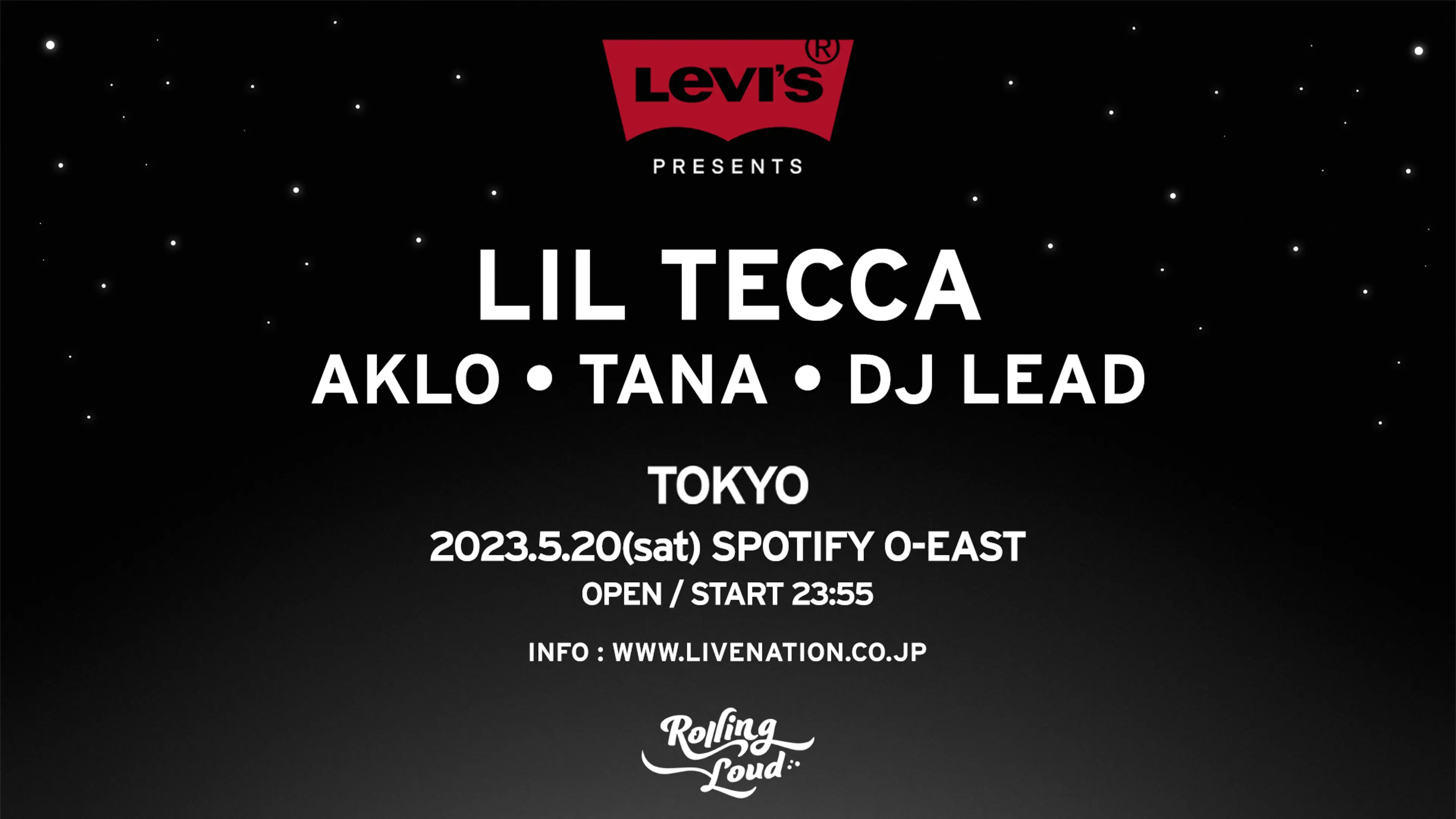LEVI’S Presents,  LIL TECCA, AKLO, TANA, DJ LEAD A Rolling Loud Production