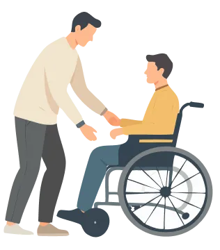 Anfitriones incluyentes que apoyan al público que requiere de atención especial.