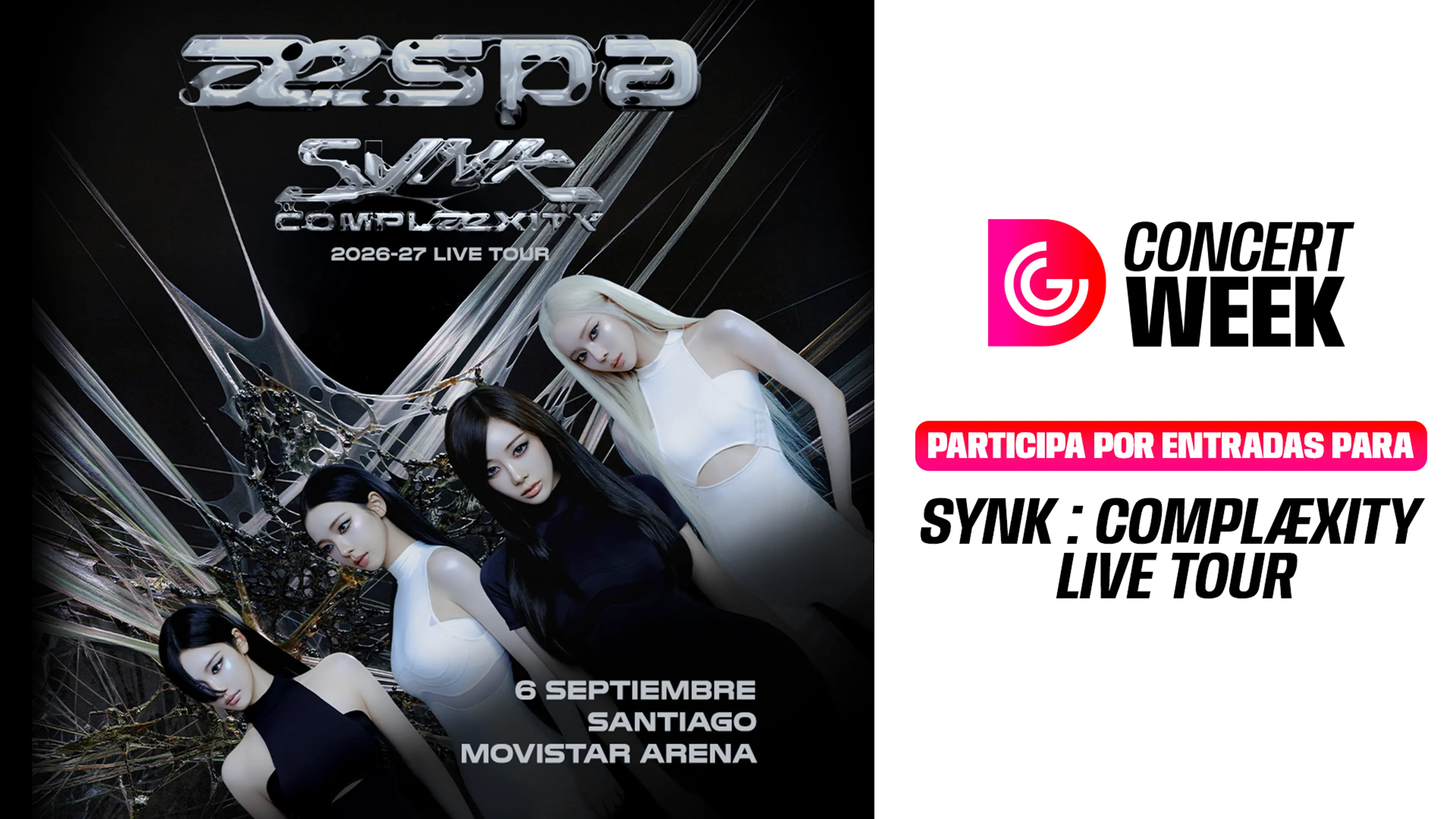 Conoce los concursos que Concert Week tiene para ti aespa