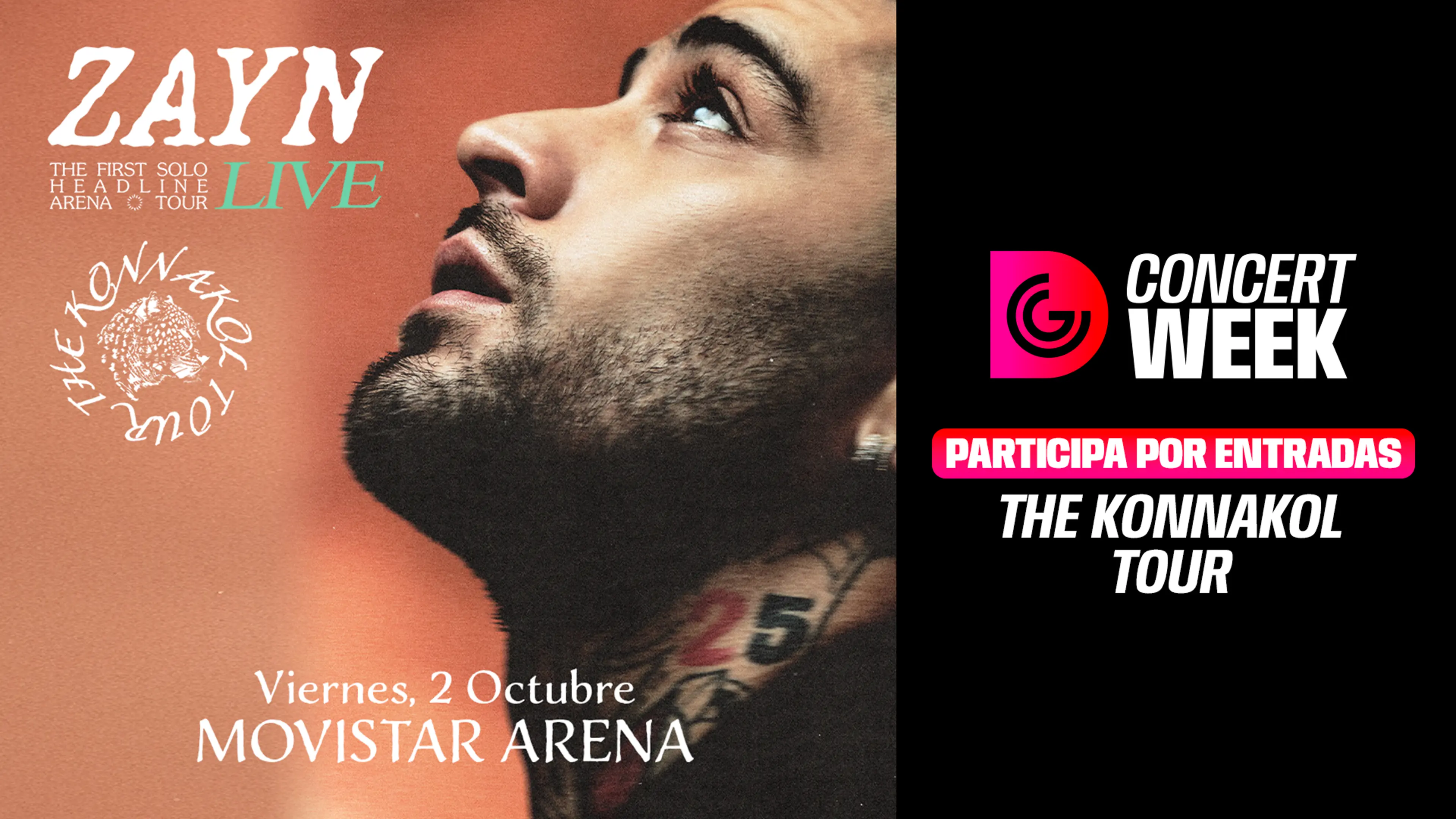 Conoce los concursos que Concert Week tiene para ti Zayn