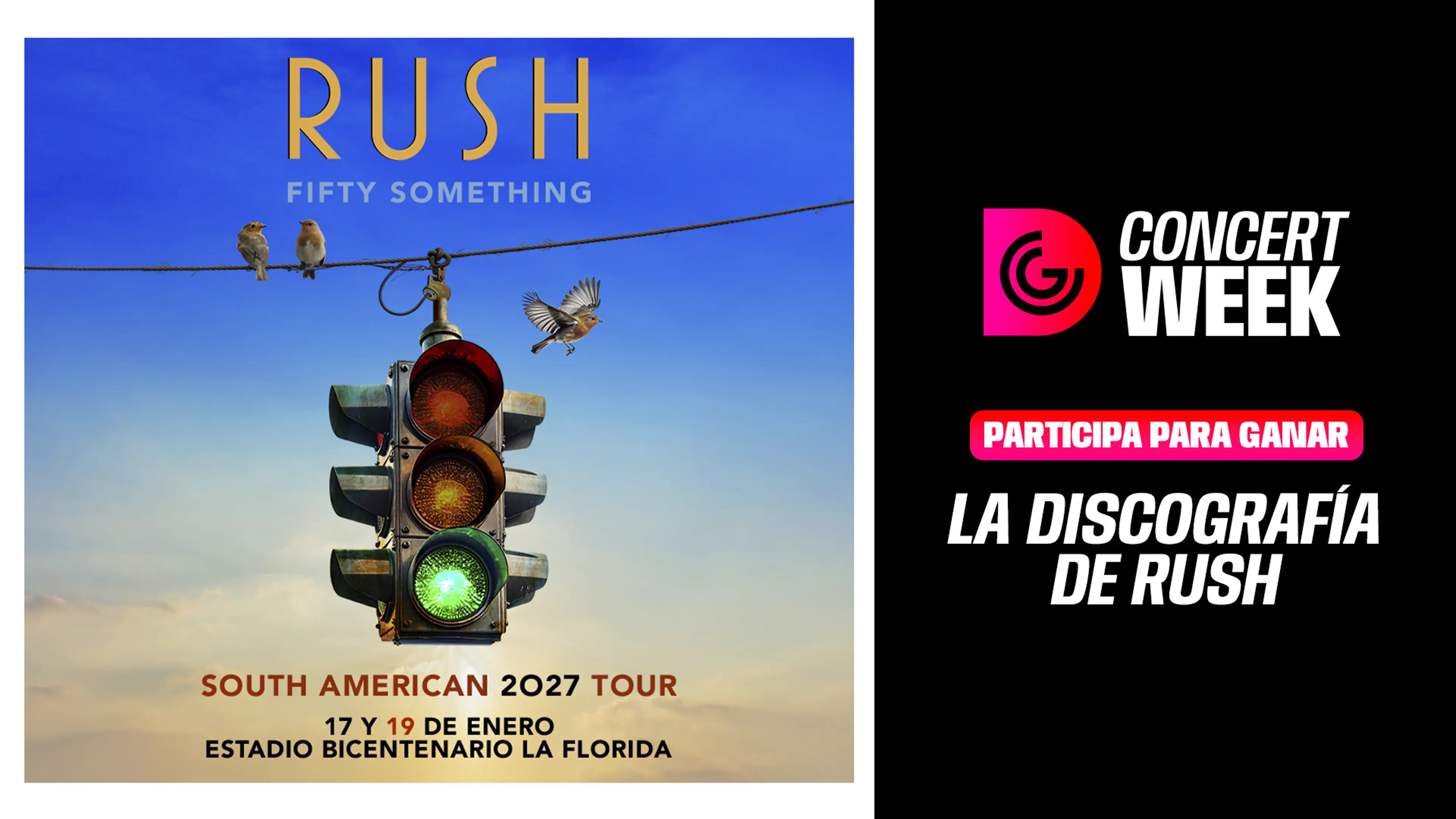 Conoce los concursos que Concert Week tiene para ti RUSH
